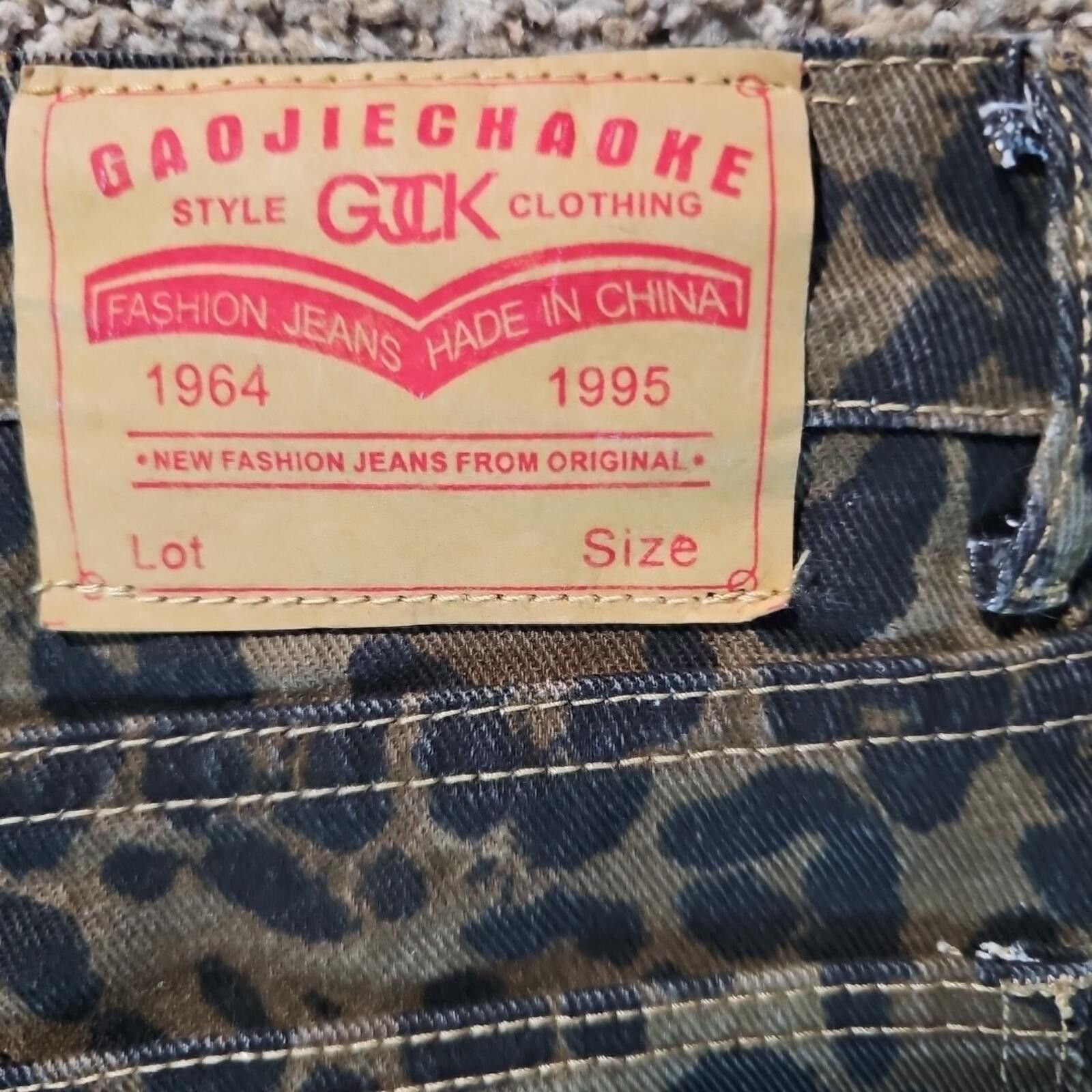 Other Leopard Cheetah Jeans Womens L Size 36" / US 14 / IT 50 - 6 Thumbnail