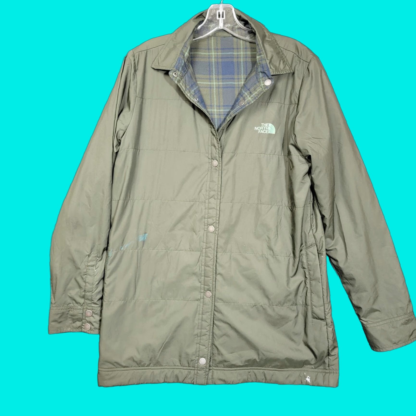 The North Face The North Face jacket Womens M Green flannel lined Jacket Womens M Green The North Face Size M / US 6-8 / IT 42-44 - 1 Thumbnail