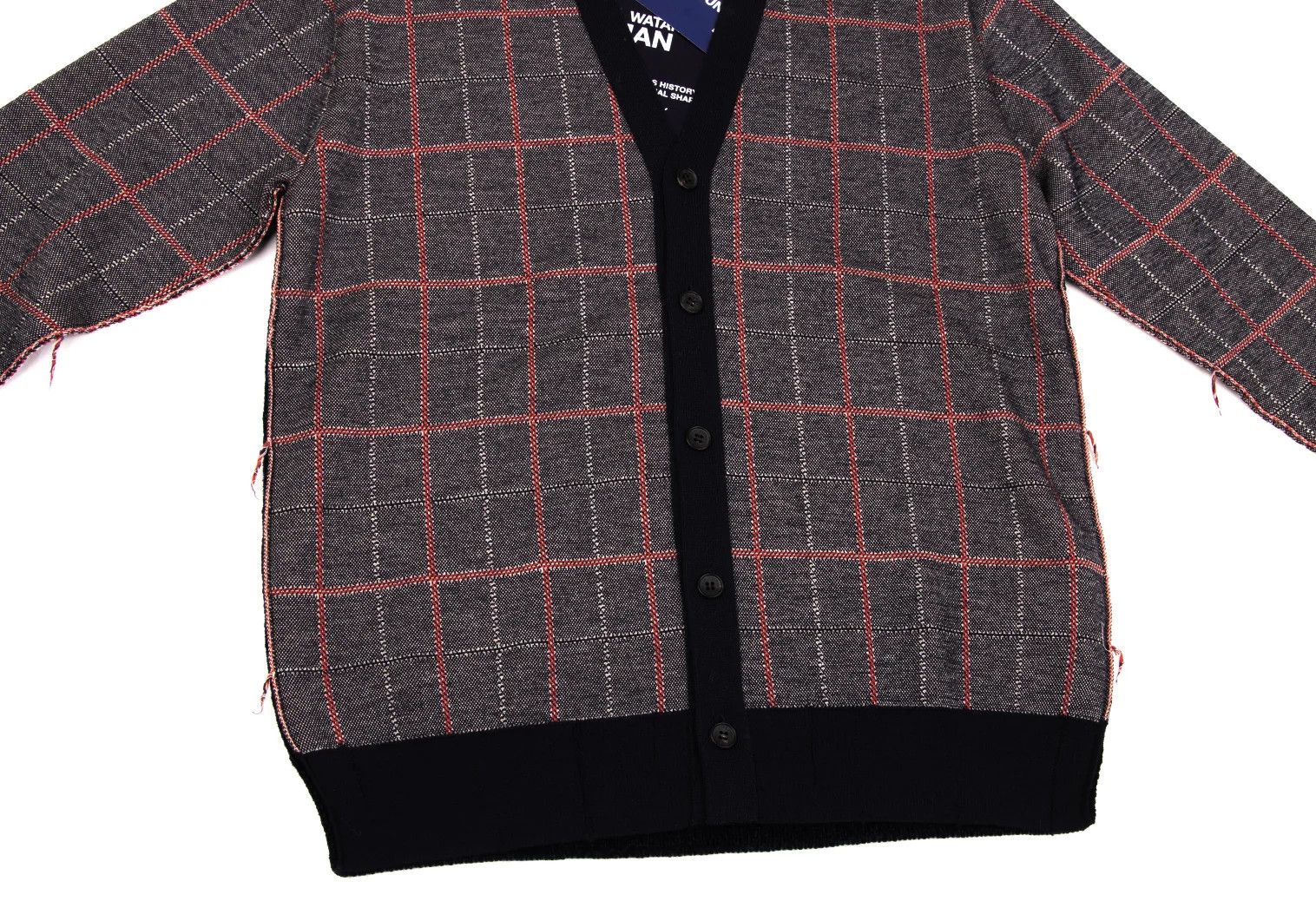 Junya Watanabe Wool Blend Cardigan in Navy Red, Size M Size US M / EU 48-50 / 2 - 6 Thumbnail