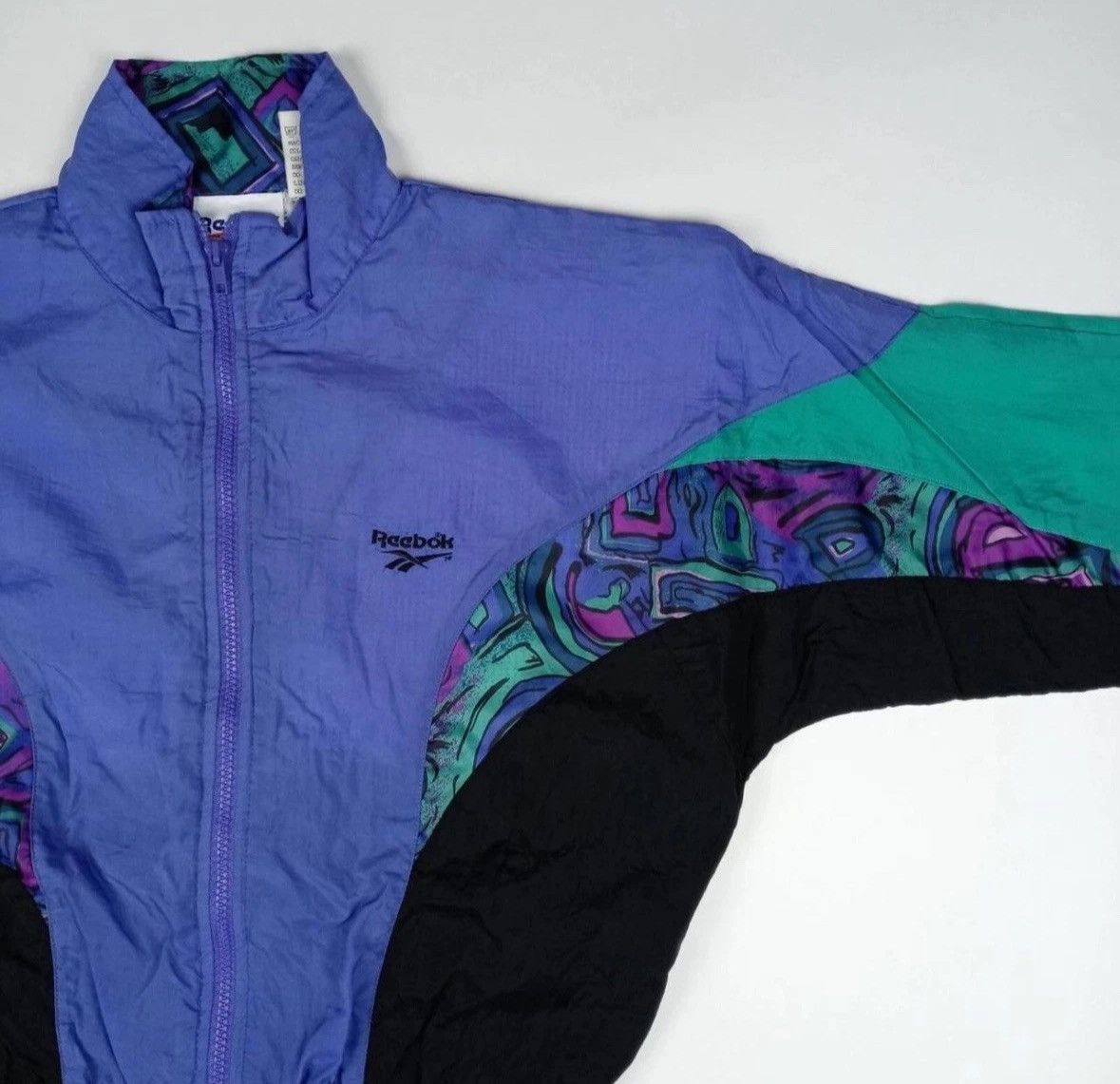 Reebok REEBOK Vintage Windbreaker JacketWomen's Size Small Zip Up Size S / US 4 / IT 40 - 2 Thumbnail