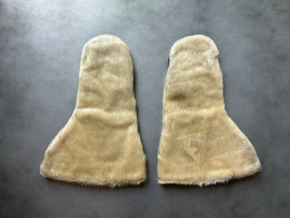 Leather × Vintage Vintage Sealskin Gauntlets Antique Seal Fur Mittens Gloves Size ONE SIZE - 16 Thumbnail