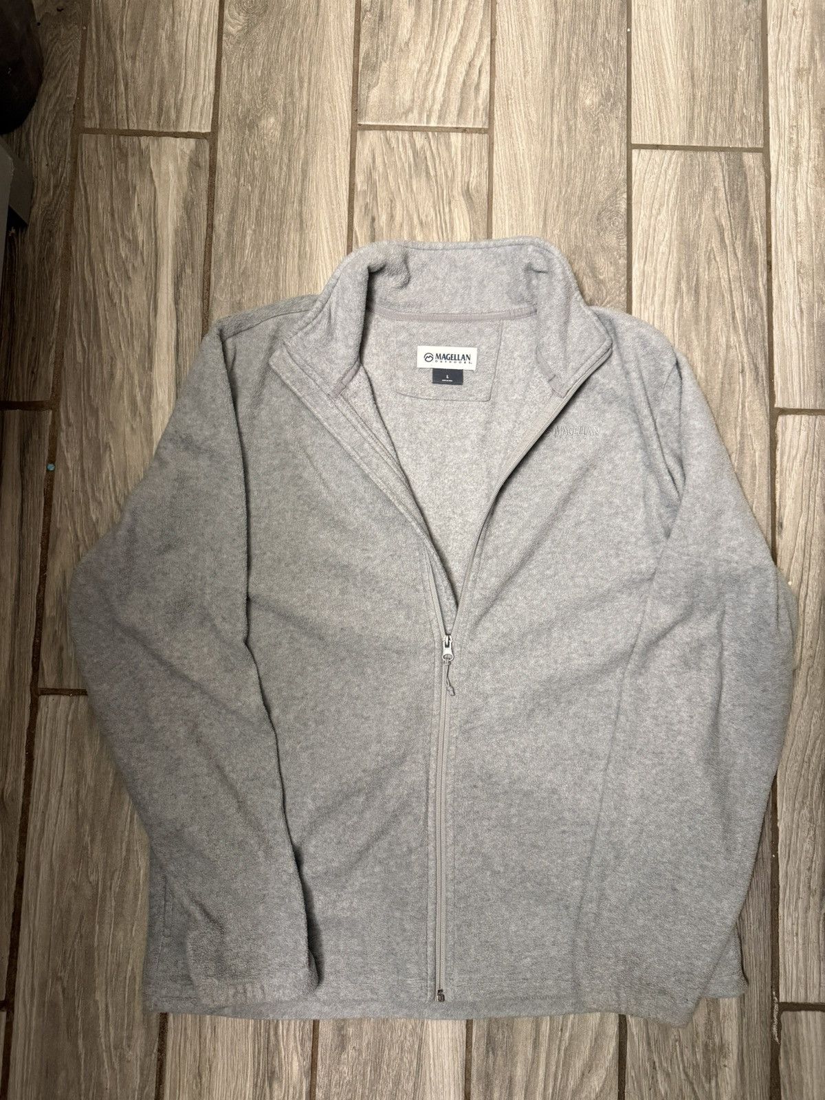 Other Magellan Outdoors Men’s Zip-Up Fleece Light Grey Size Large Size US L / EU 52-54 / 3 - 1 Thumbnail