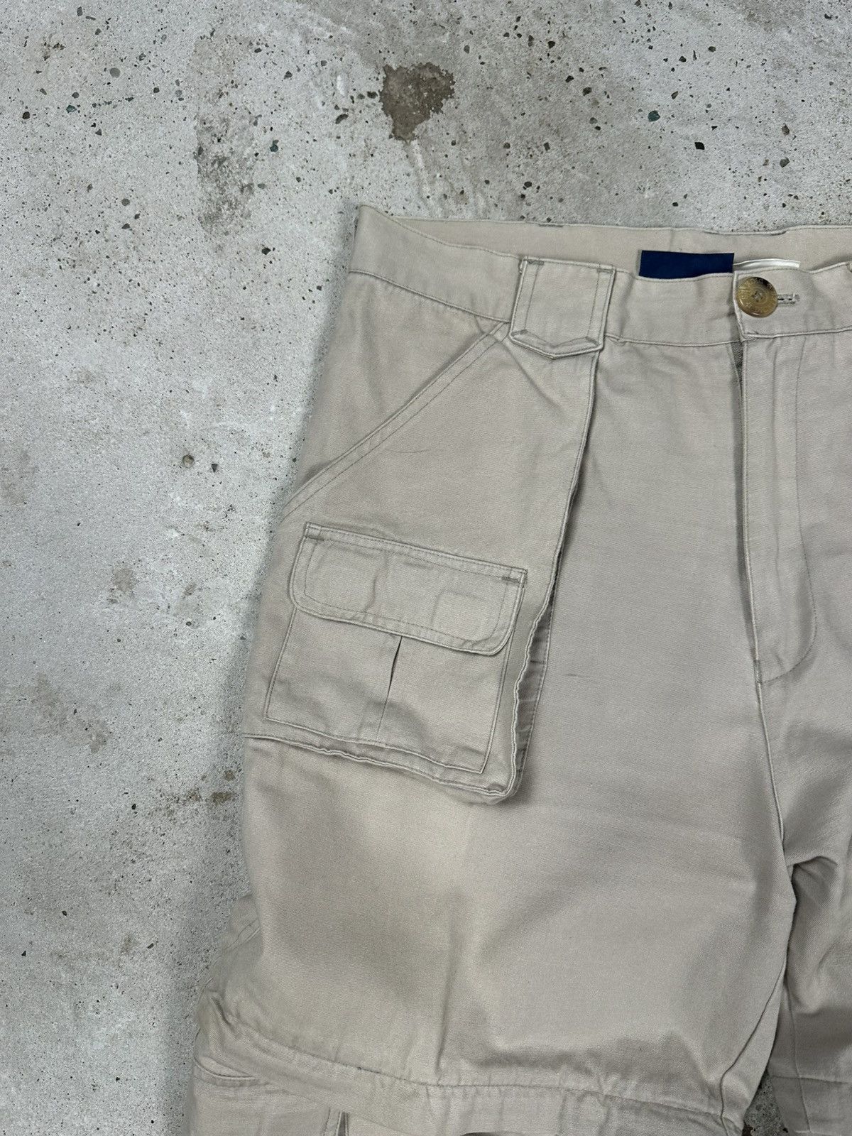 Dickies Vintage 90s Dickies Beige Baggy Cargo Pants 2 in 1 Shorts Size US 34 / EU 50 - 7 Thumbnail