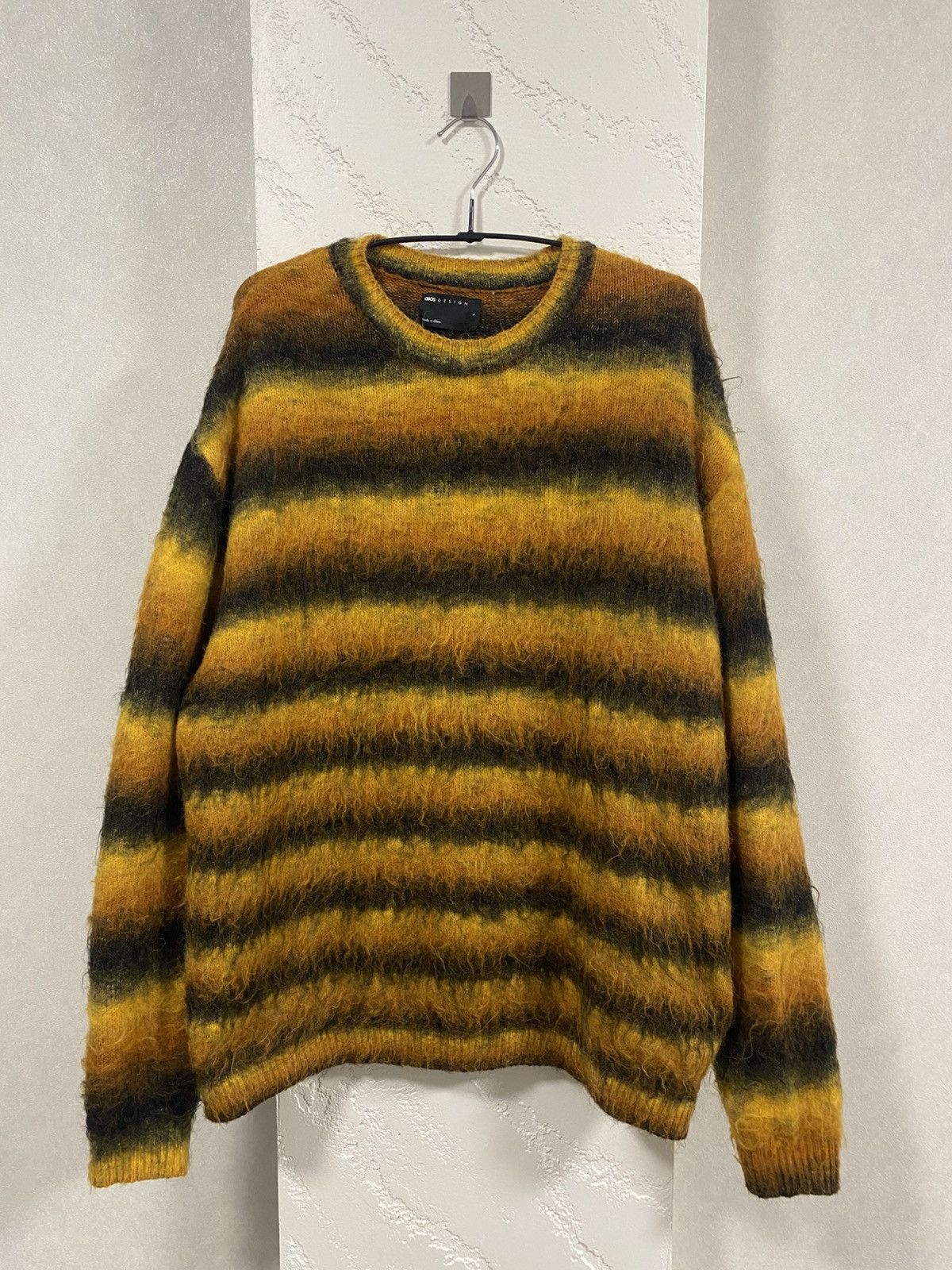 Asos Mohair Style Fuzzy Sweater Y2K Asos “Bee” Size: L Size US L / EU 52-54 / 3 - 1 Thumbnail