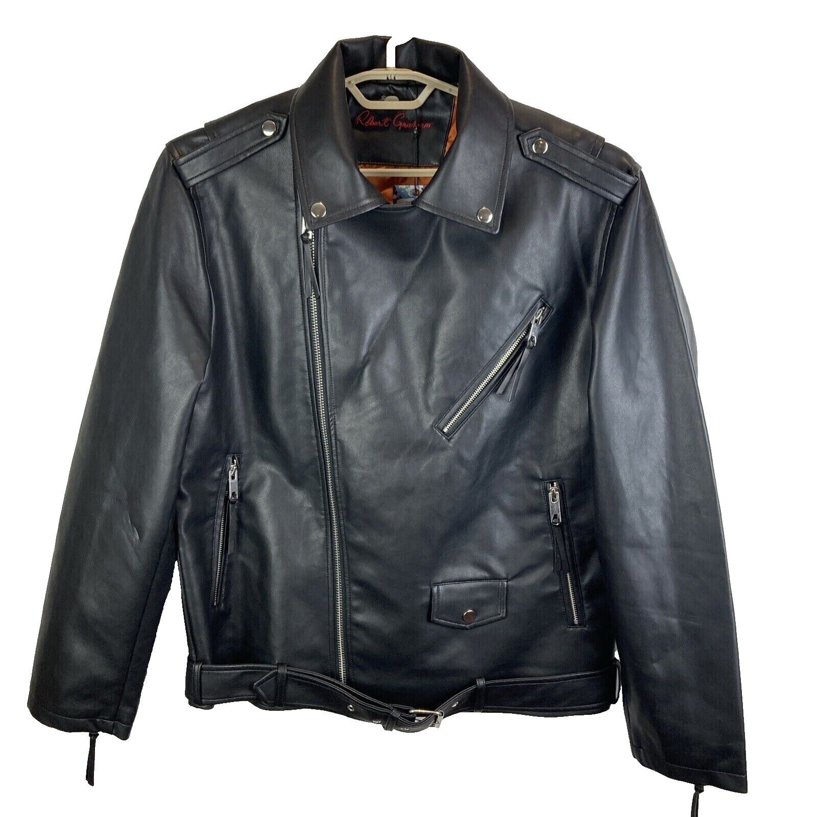 Robert Graham Robert Graham Racer Jacket Mens 2XL Biker Zip NWT MSRP $268 Size US XXL / EU 58 / 5 - 7 Thumbnail