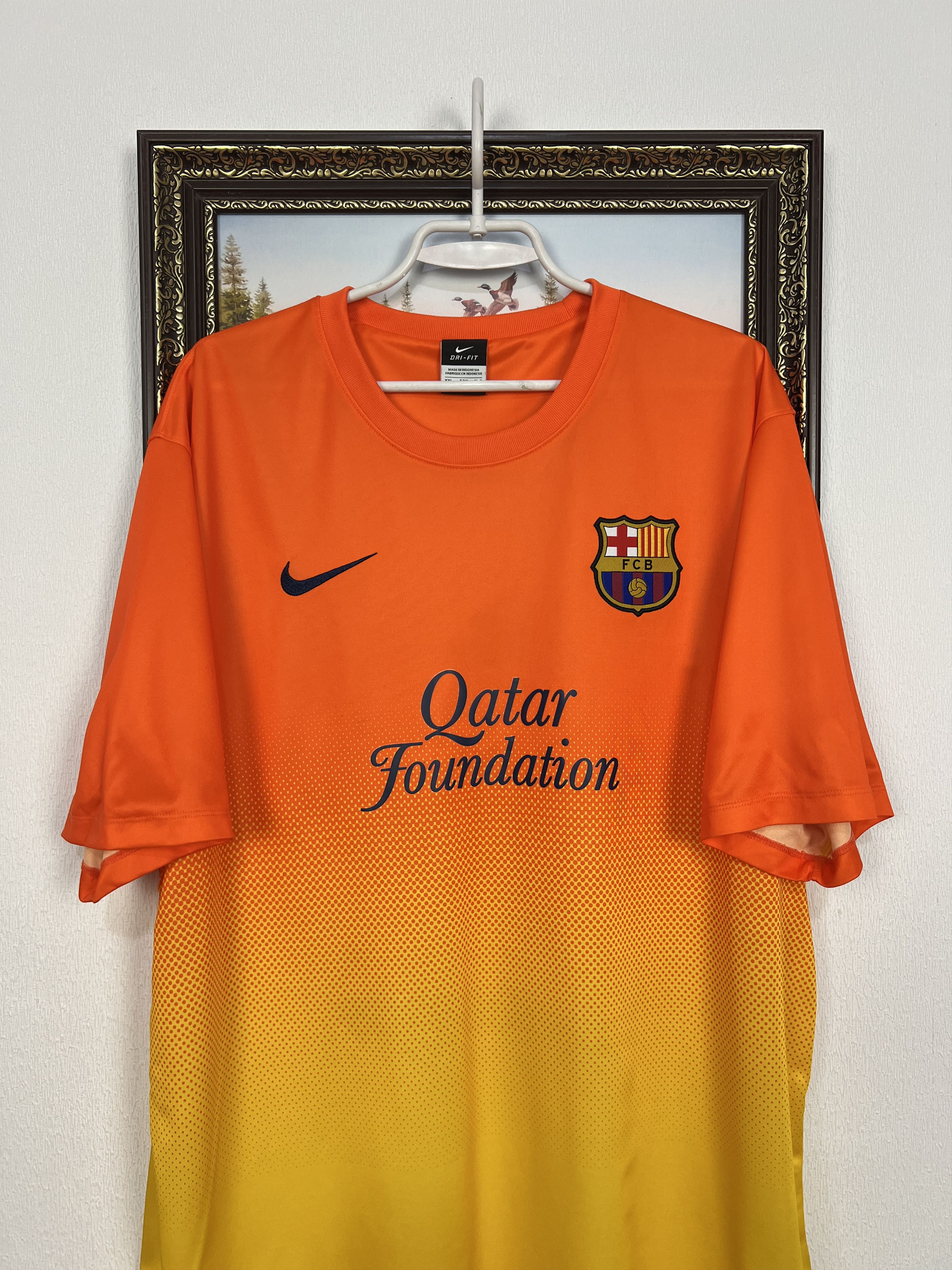 Nike Barcelona Away football shirt 2012 Soccer Nike Jersey Mens Size US XXL / EU 58 / 5 - 2 Thumbnail