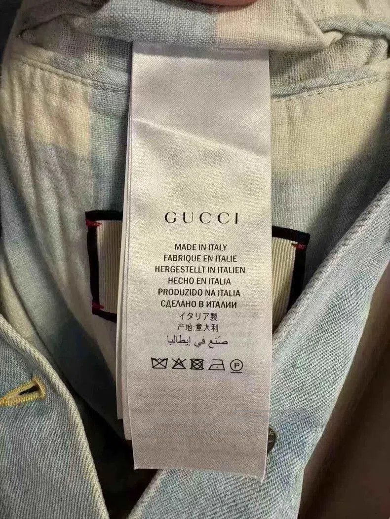 Gucci Gucci Gucci floral pattern back logo distressed denim jacke Size US M / EU 48-50 / 2 - 4 Thumbnail