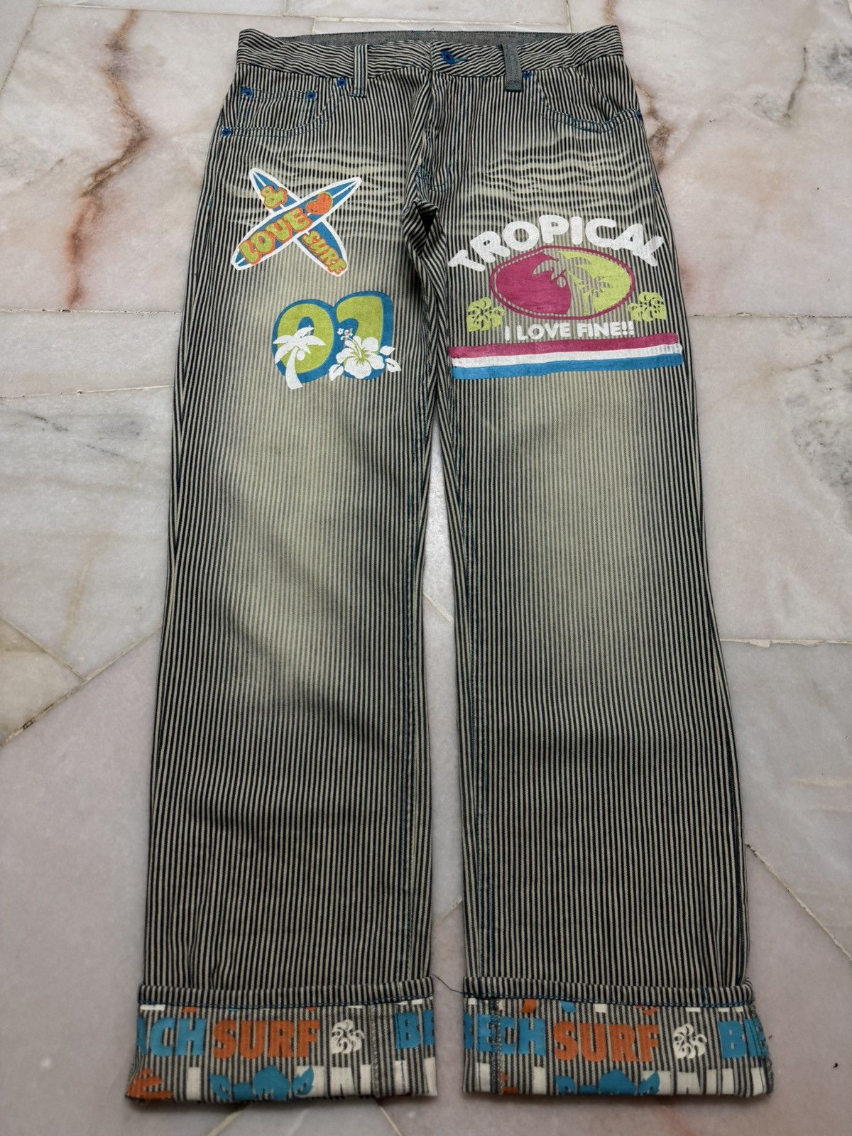 Hysteric Glamour 💥Insane 90s Clone Devgru Mudwash Faded Hickory Surf Jean Size US 32 / EU 48 - 12 Thumbnail