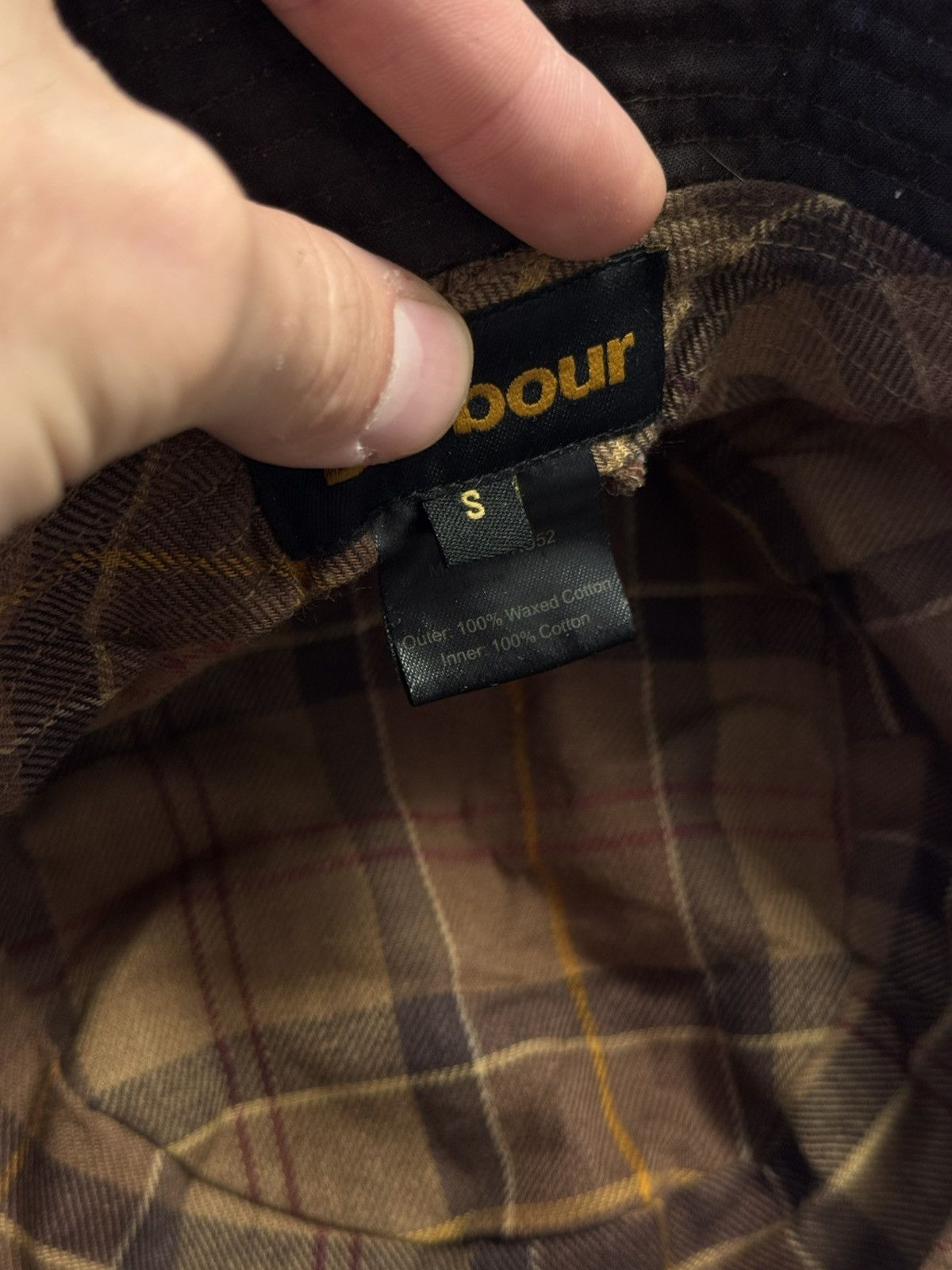 Barbour BARBOUR Waxed Cotton Bucket Hat Waterproof Cotton Lining Size ONE SIZE - 9 Thumbnail
