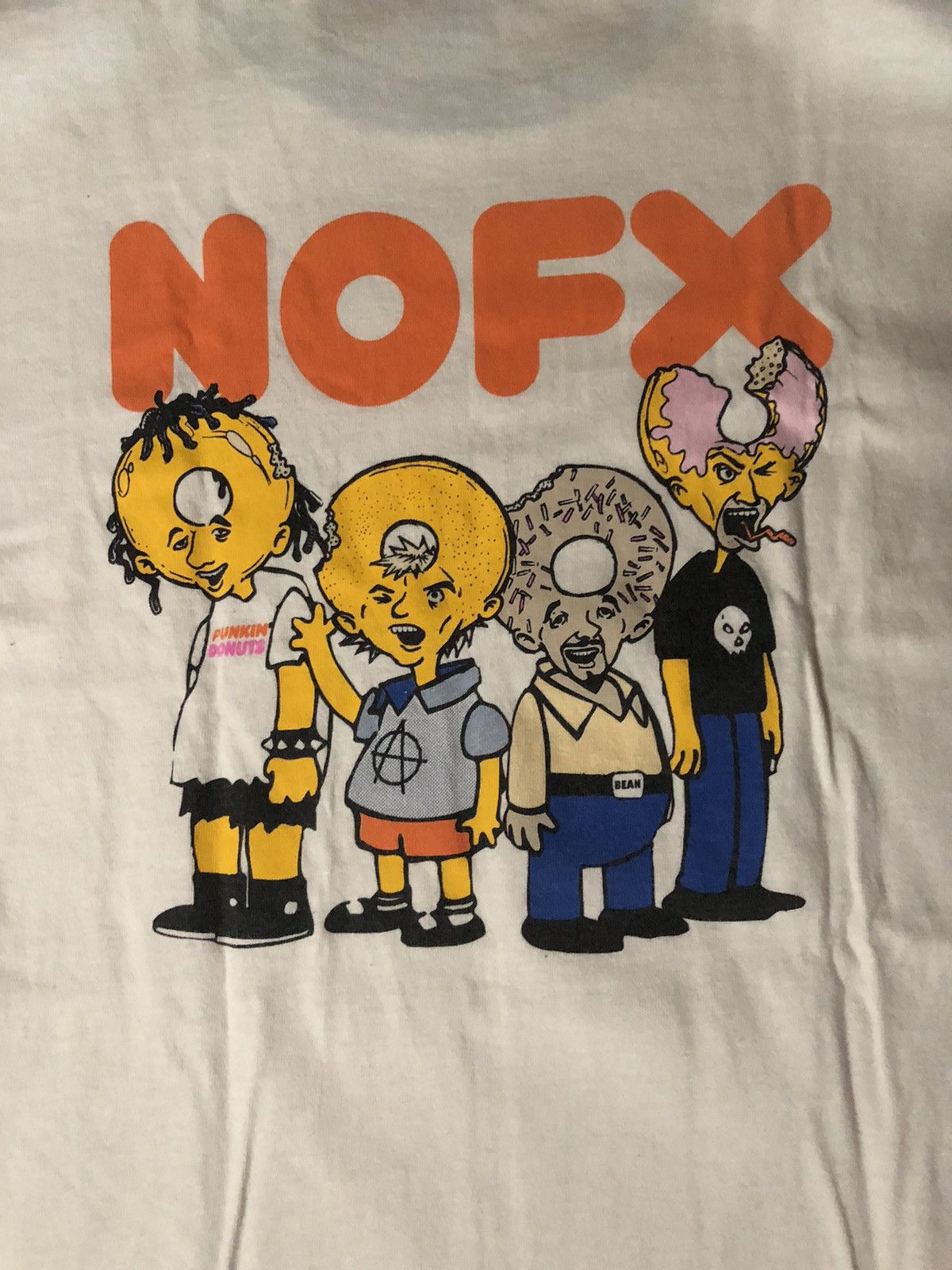 Band Tees × Vintage Vintage 1999 NOFX Punk In Donuts Ringer Tee Fat Wreck Chords Size US M / EU 48-50 / 2 - 6 Thumbnail