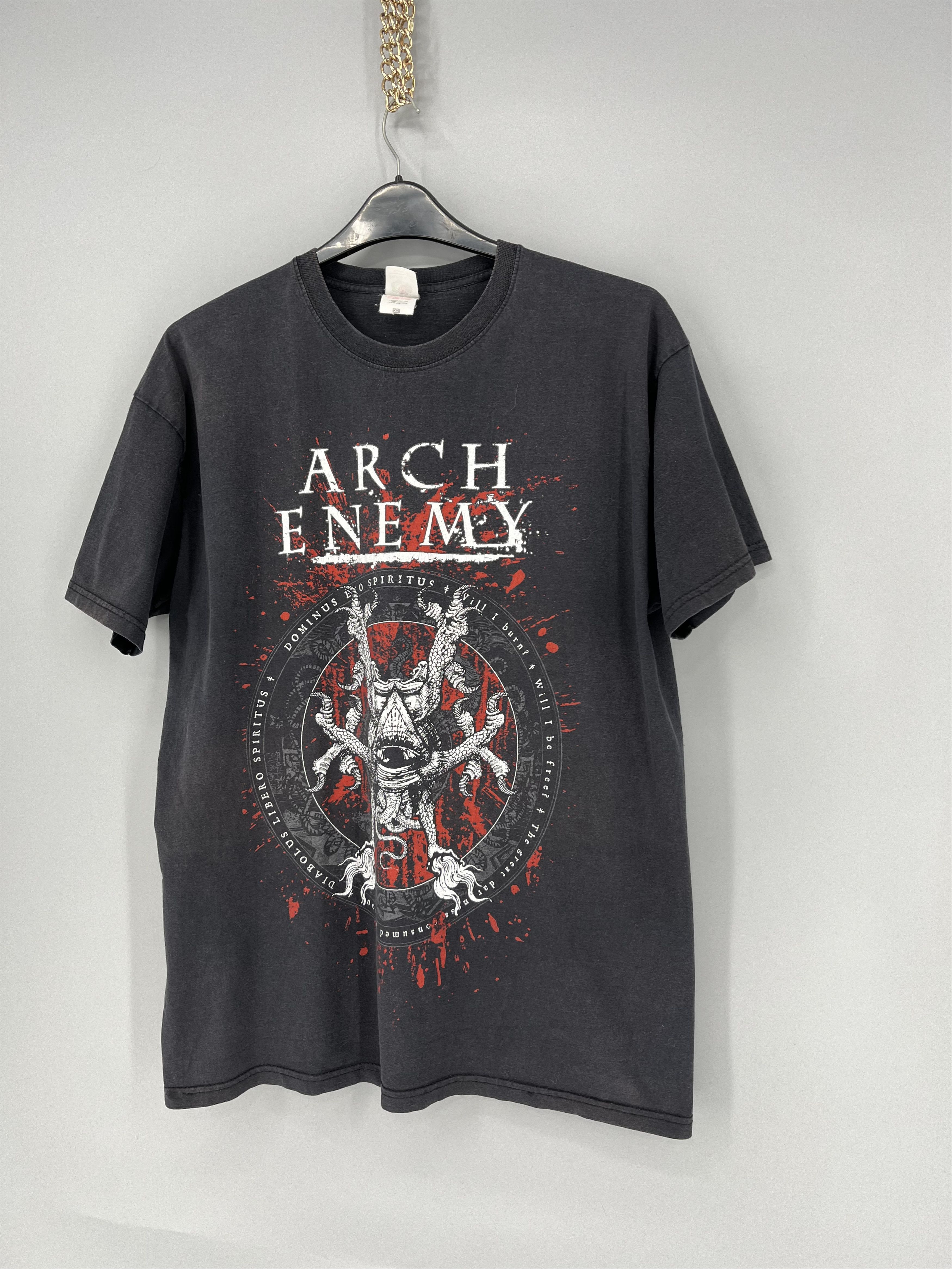 Band Tees × Vintage Vintage Y2K Arch Enemy Band Rock Skeleton Skull Tee Size US XL / EU 56 / 4 - 3 Thumbnail