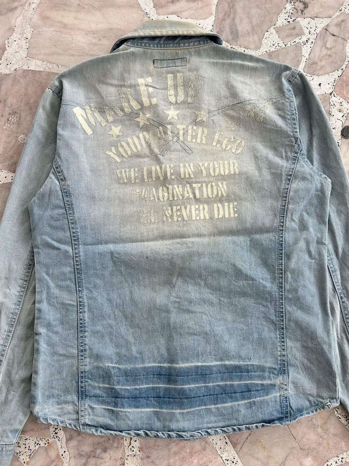 In The Attic Homme Backhit Denim Shirt