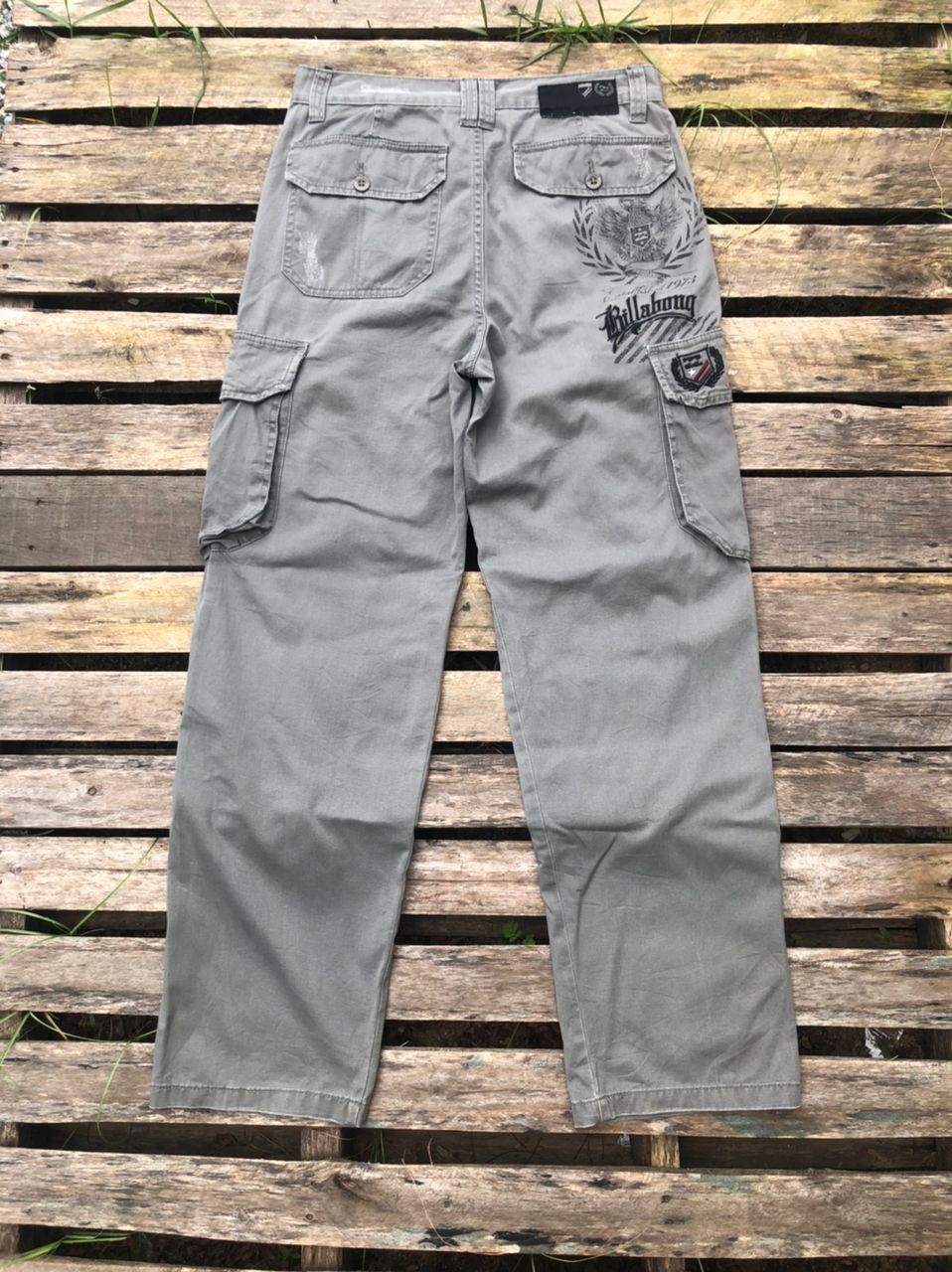 Billabong × Vintage Crazy Y2K Vintage Billabong Cargo Pants Size US 30 / EU 46 - 2 Thumbnail