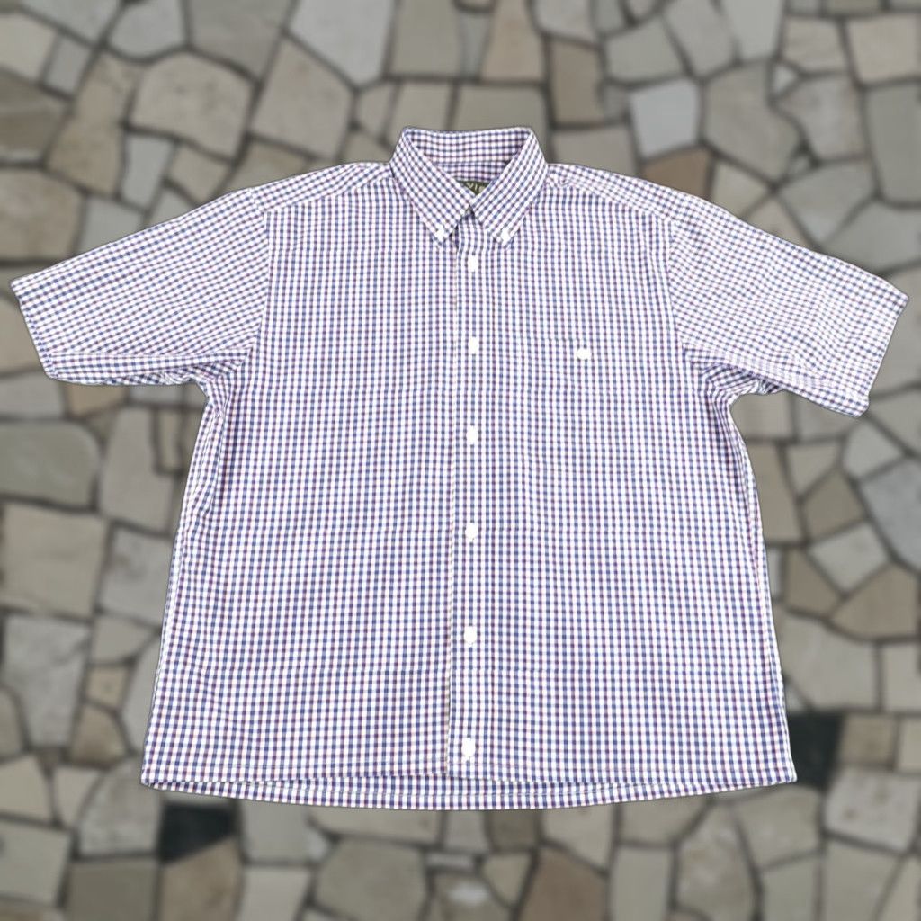 Orvis Orvis Button Up Shirt Mens M Blue White Gingham Plaid Short Sleeve Casual Workwear Button-Down Collar Outdoors Mens Size US M / EU 48-50 / 2 - 1 Thumbnail