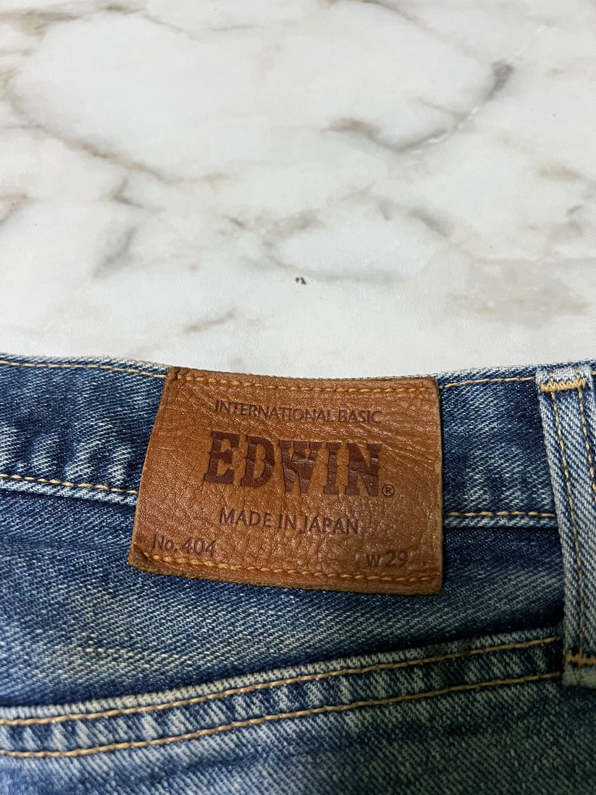 Beauty Beast × Edwin 💥Baggy💥Vintage Edwin Made In Japan Distress Jean Size US 30 / EU 46 - 16 Thumbnail