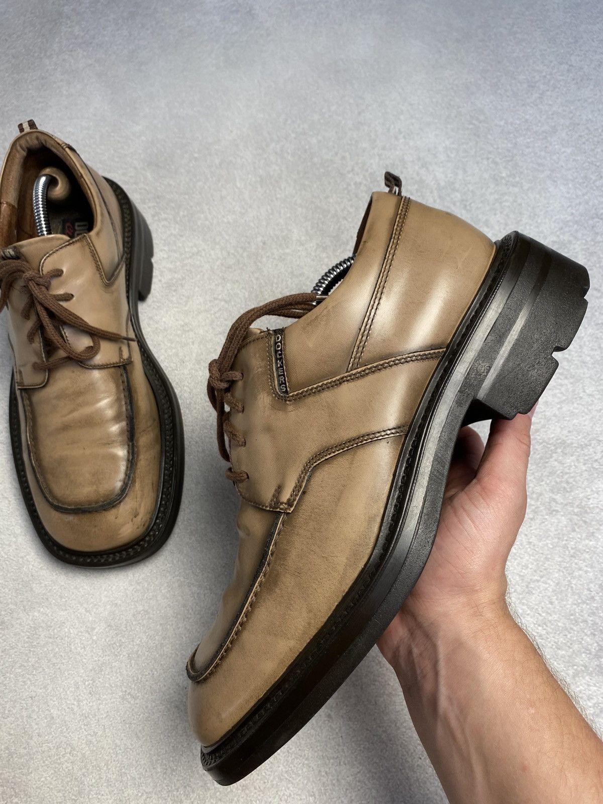 Dockers Dockers Vintage Chunky Leather Platform Boots avant garde Size US 10 / EU 43 - 8 Thumbnail