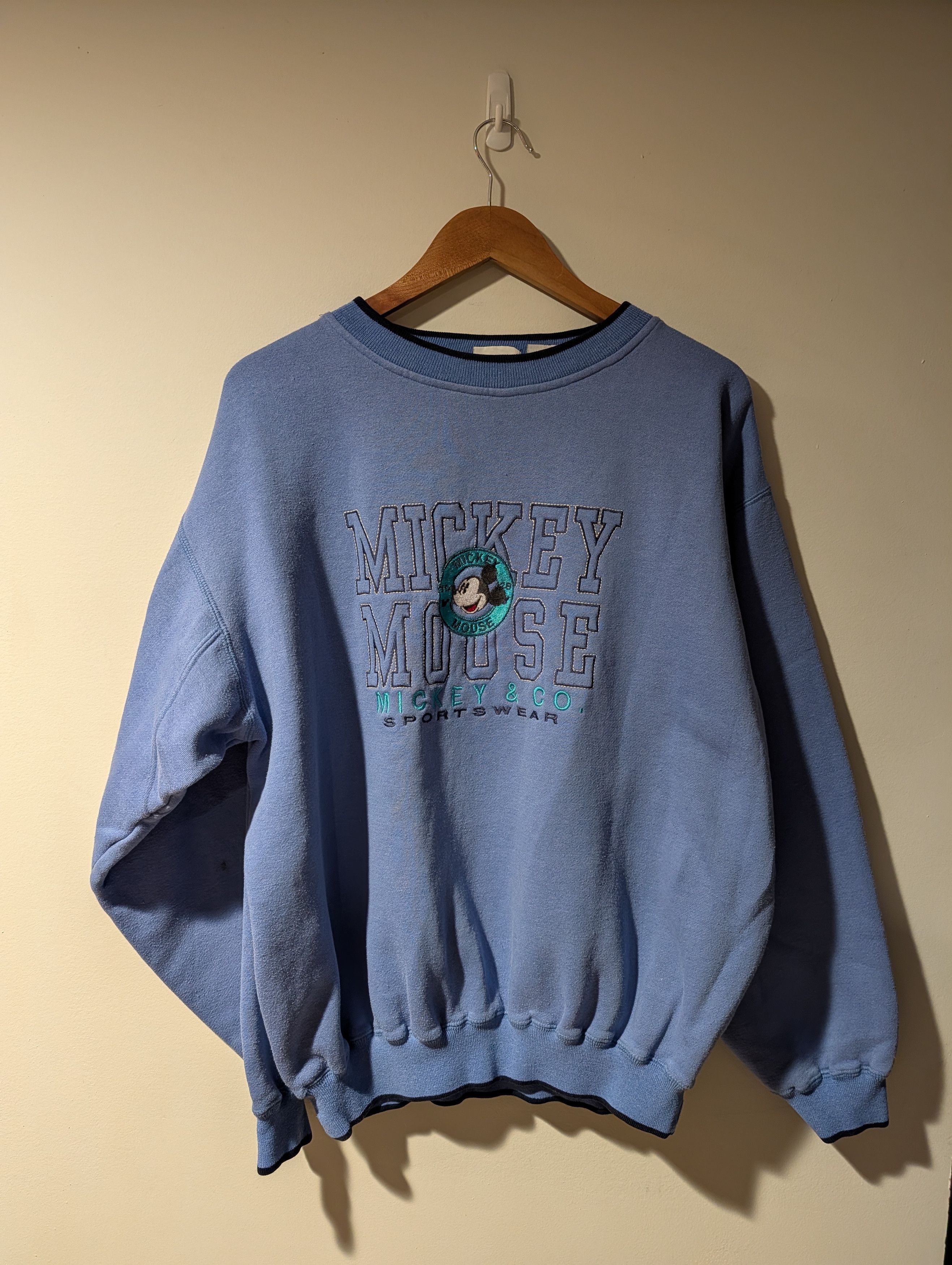 Mickey Mouse Vintage 90s Mickey Mouse & Co Sportswear X-Large Sweatshirt Size US XL / EU 56 / 4 - 1 Thumbnail