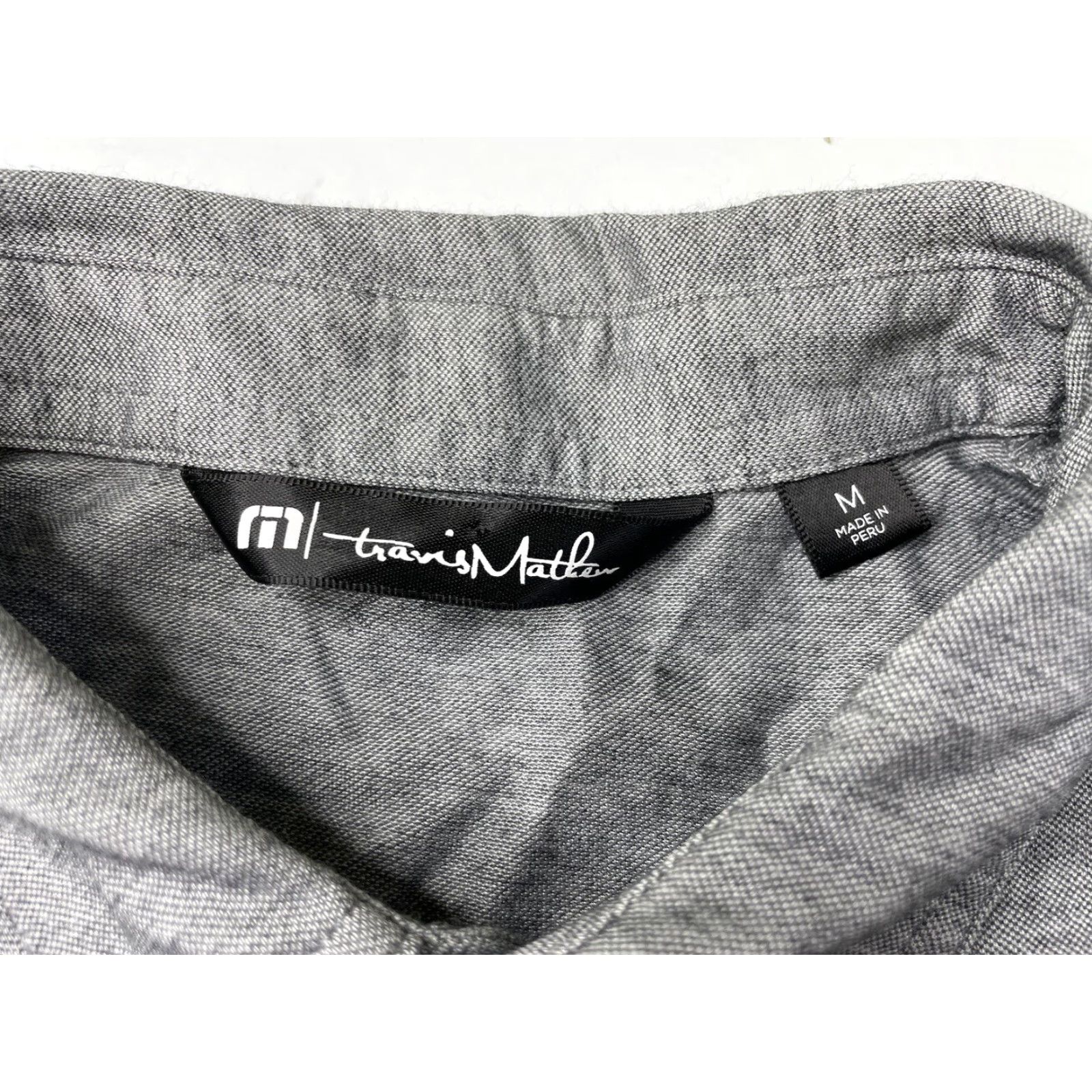 TravisMathew Travis Mathew Polo Golf Skull Gray Ice Breaker Palm Tree Men's Medium Size US M / EU 48-50 / 2 - 2 Thumbnail