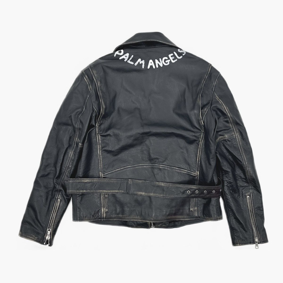 Palm Angels Palm Angels leather biker jacket Size US M / EU 48-50 / 2 - 2 Thumbnail