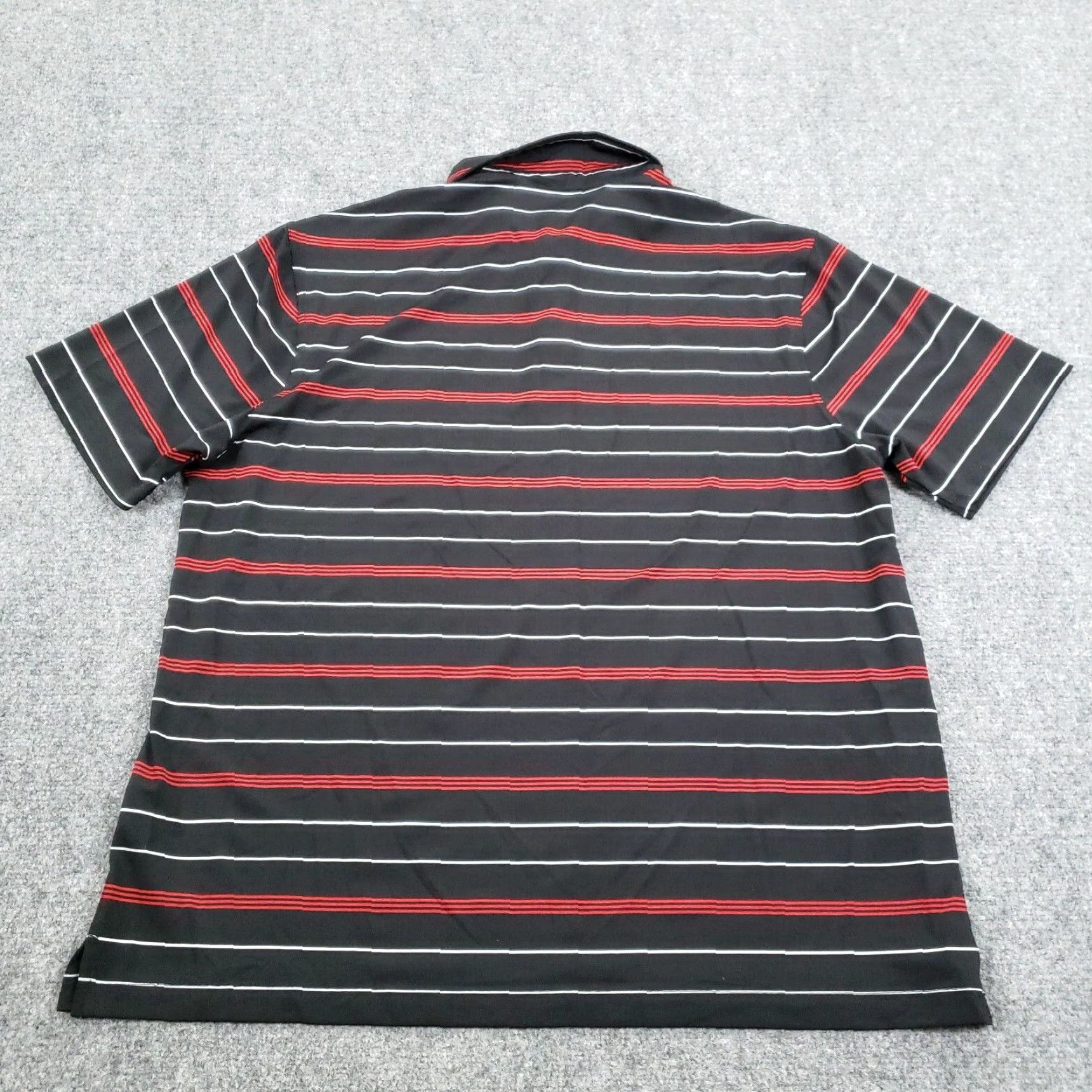 Nat Nast Nat Nast Mens Polo Shirt Extra Large Black Red Striped Short Sleeve Classic Soft Golf Tennis Size US XL / EU 56 / 4 - 6 Thumbnail