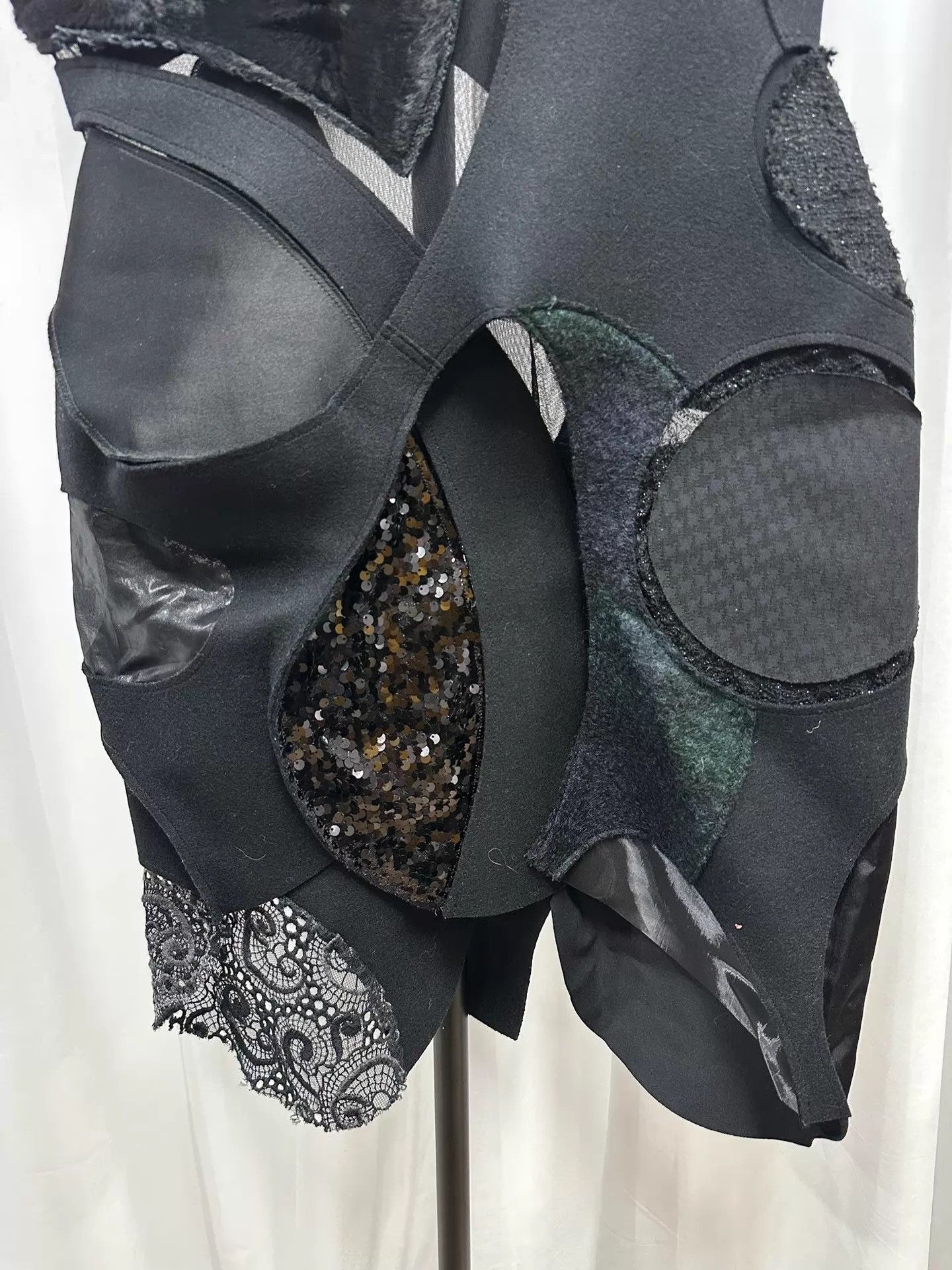 Junya Watanabe Junya Watanabe 14AW Deconstructed Panelled Black Dress Size S Size S / US 4 / IT 40 - 7 Thumbnail