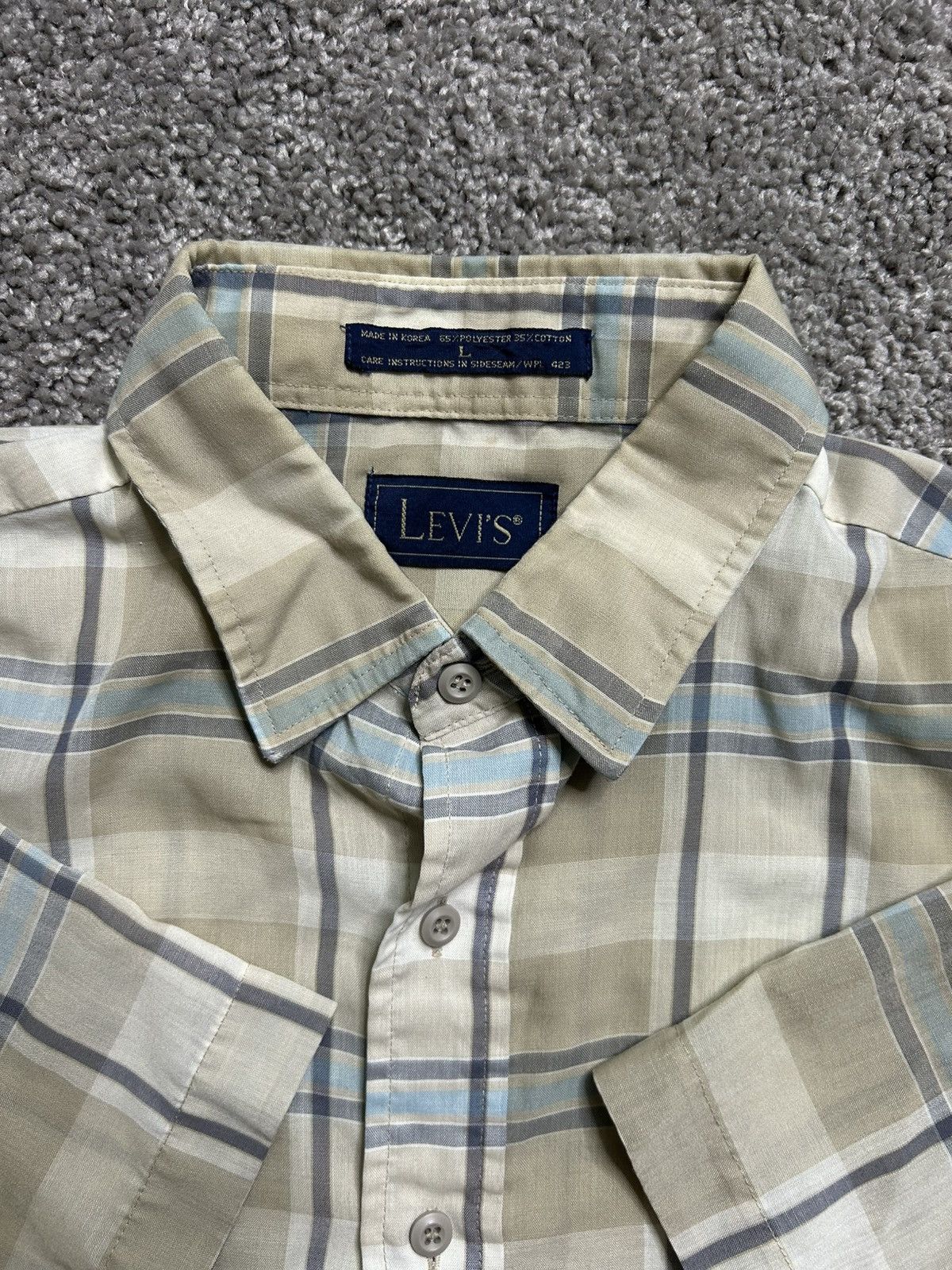 Levi's Vintage 80s/90s Levi’s Plaid Button Up Shirt Checkered Size US L / EU 52-54 / 3 - 4 Thumbnail