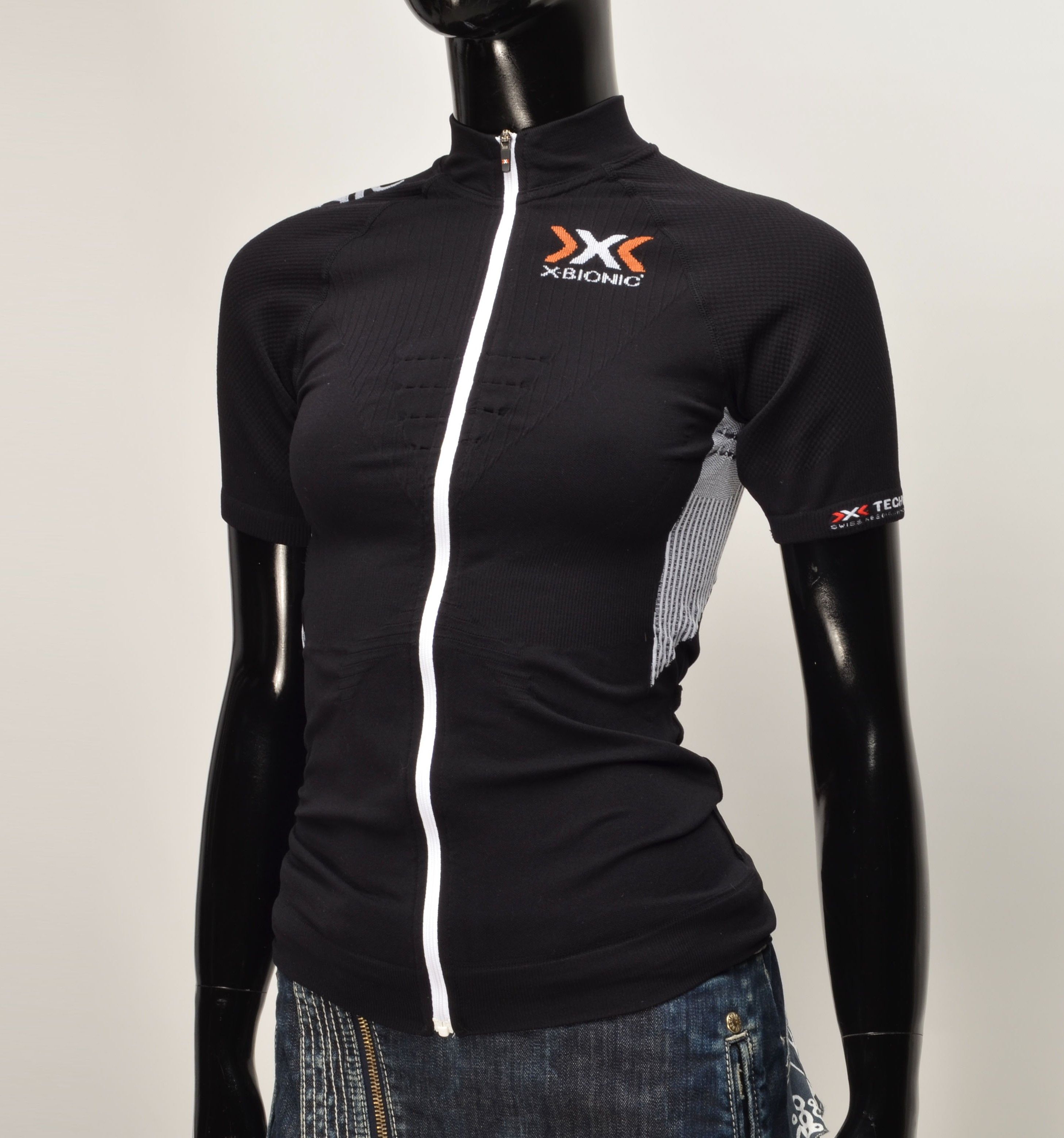 Other X-Bionic Short Sleeve Full Zip Black Compression Top Size S / US 4 / IT 40 - 2 Thumbnail