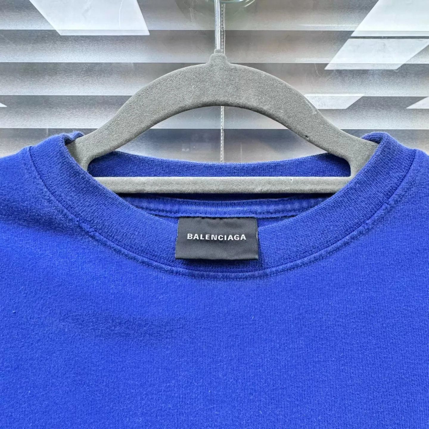 Balenciaga Balenciaga SS23 Navy Blue Coke Wave Logo T-Shirt XS Size US XS / EU 42 / 0 - 4 Thumbnail