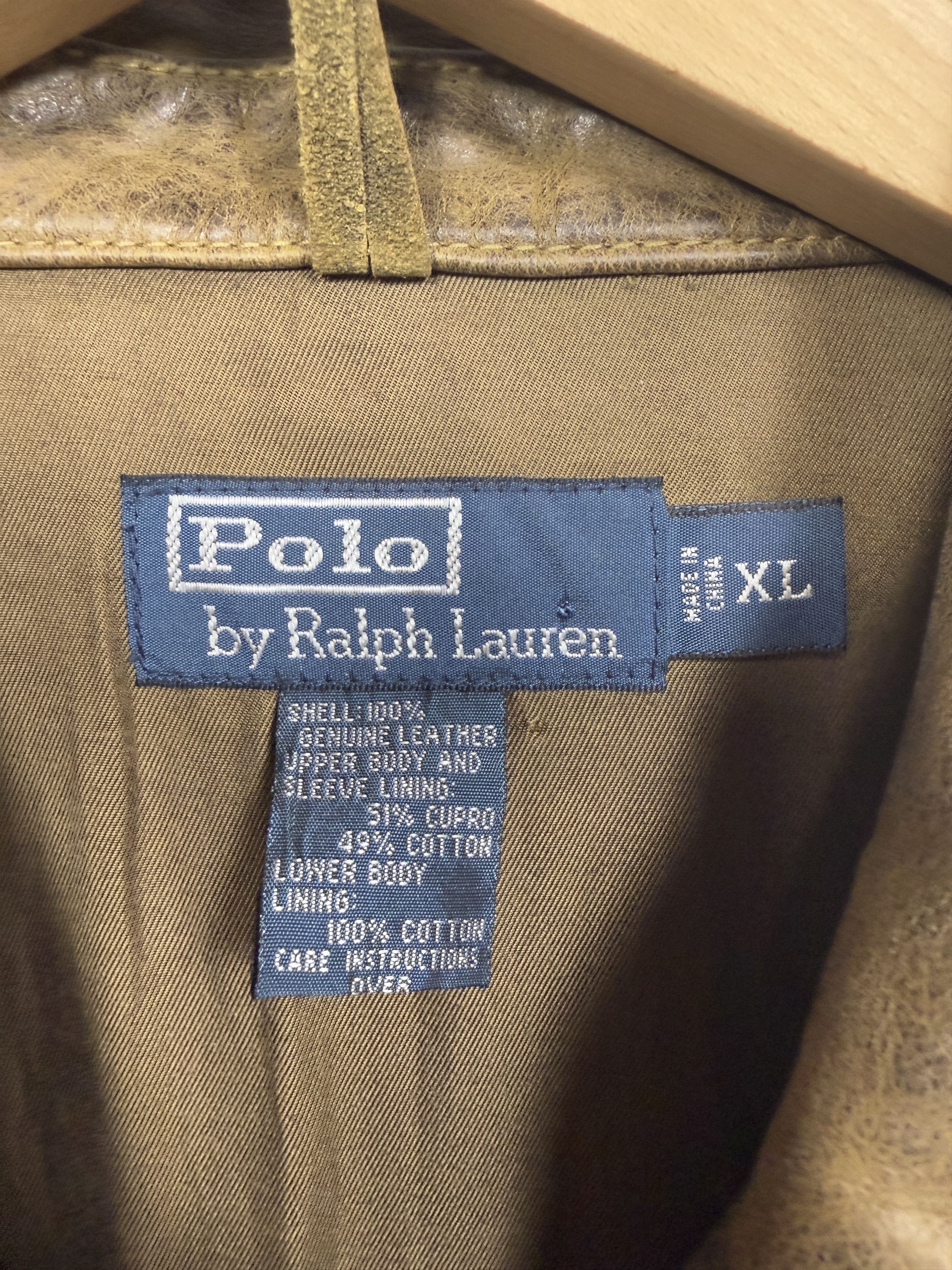 Polo Ralph Lauren Polo Ralph Lauren Distressed Leather Newsboy Jacket Size US XL / EU 56 / 4 - 3 Thumbnail