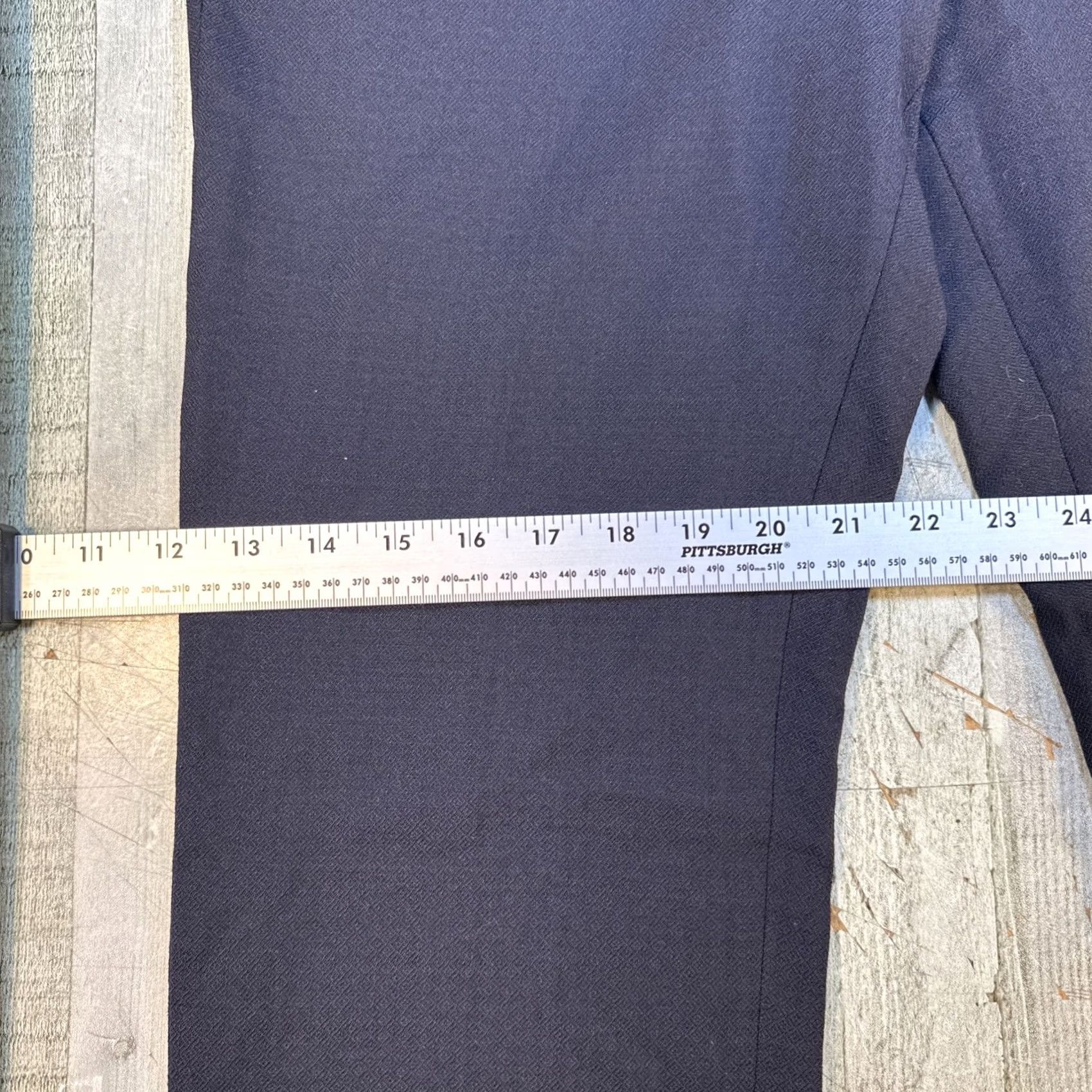 Express VINTAGE Men’s Express Slim Dress Pants 30 X 32 Deep Navy Blue Size US 30 / EU 46 - 3 Thumbnail