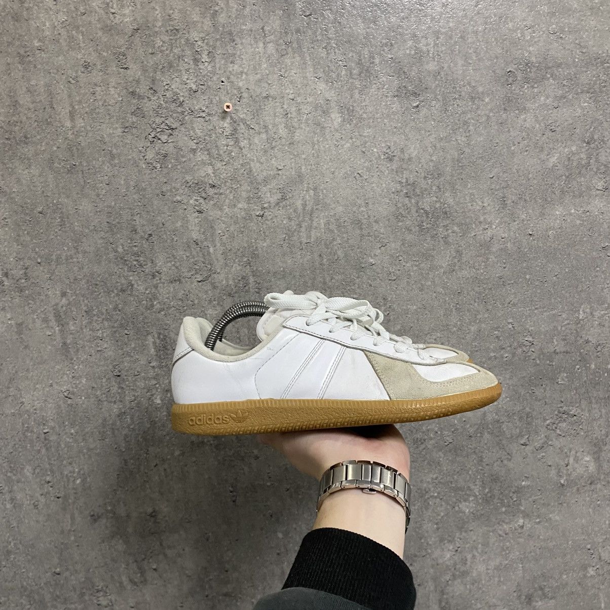 adidas gazelle silver green womens Adidas BW Army Lux Shoes - Core Black/Gum