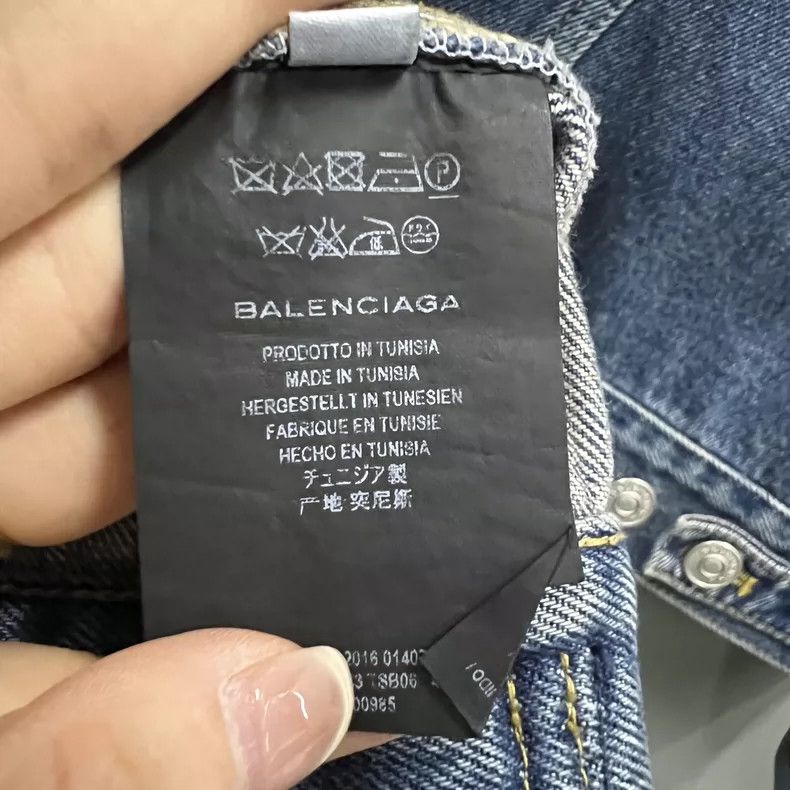 Balenciaga Balenciaga size 36 Blue denim jacket Size S / US 4 / IT 40 - 4 Thumbnail