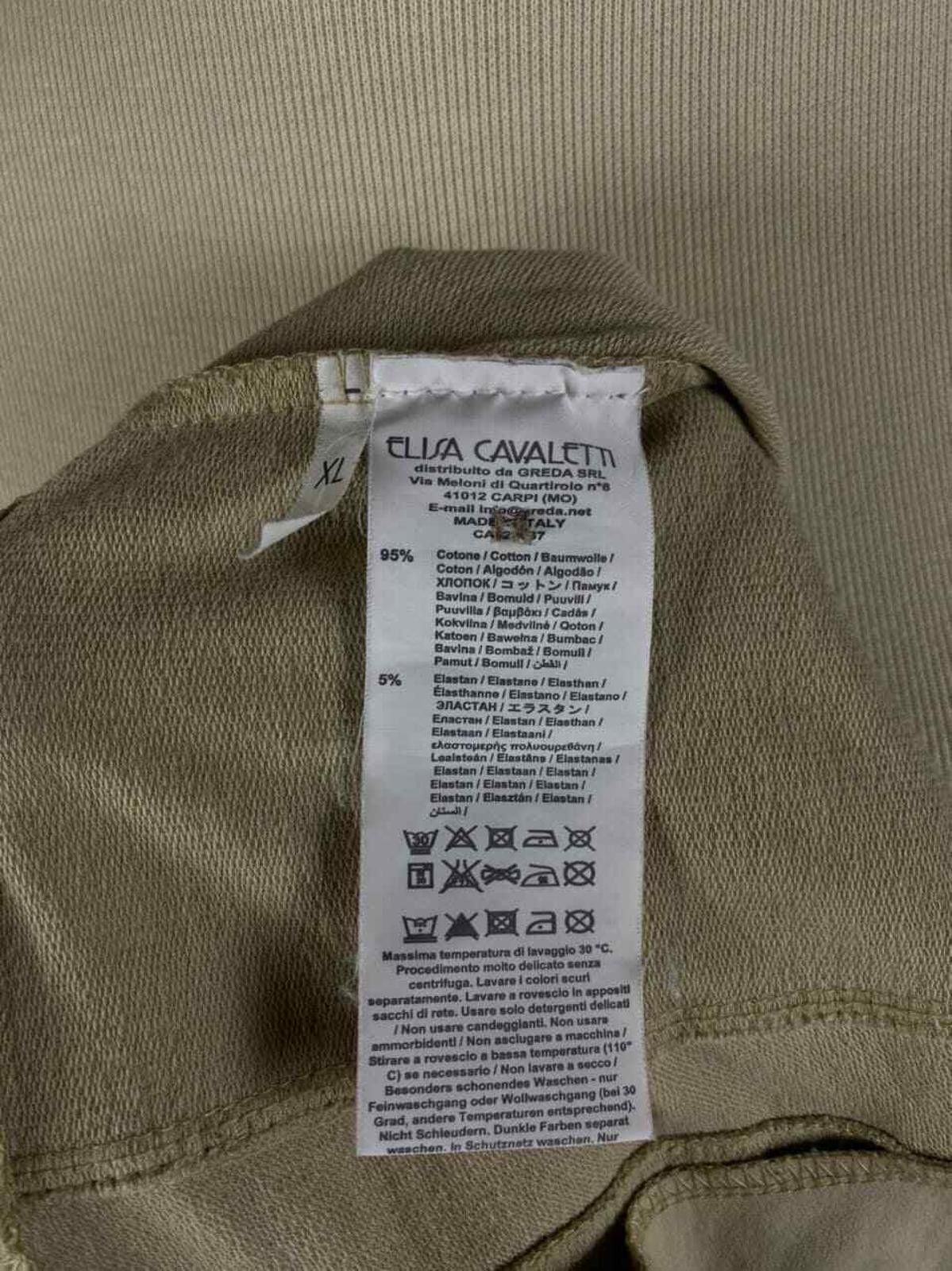 Designer Elisa Cavaletti Club Sono Italiano Beige Jacket Size XL / 4 Size XL / US 12-14 / IT 48-50 - 11 Thumbnail