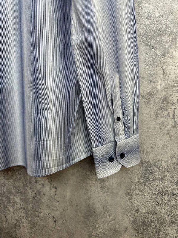Emporio Armani Emporio Armani Vintage Striped Button Up Shirt Made Italy LS Size US M / EU 48-50 / 2 - 9 Thumbnail