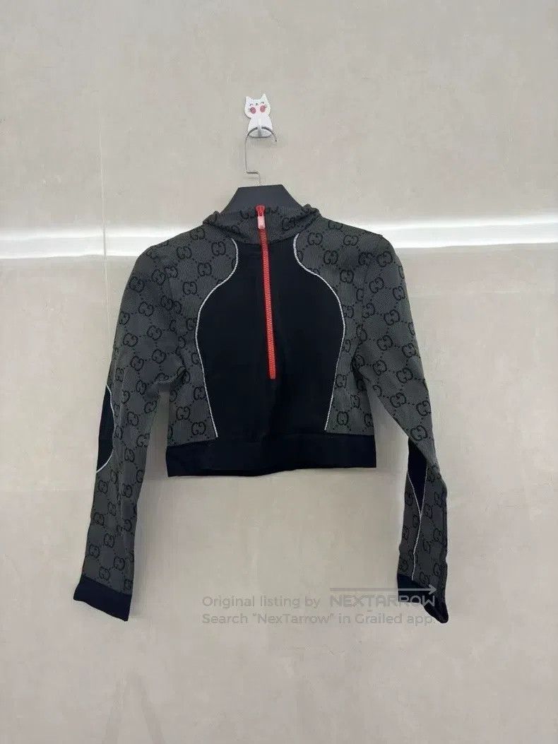 Gucci Gucci Stitching Logo Full Print Stand-up Collar Half Zippe Size M / US 6-8 / IT 42-44 - 1 Thumbnail