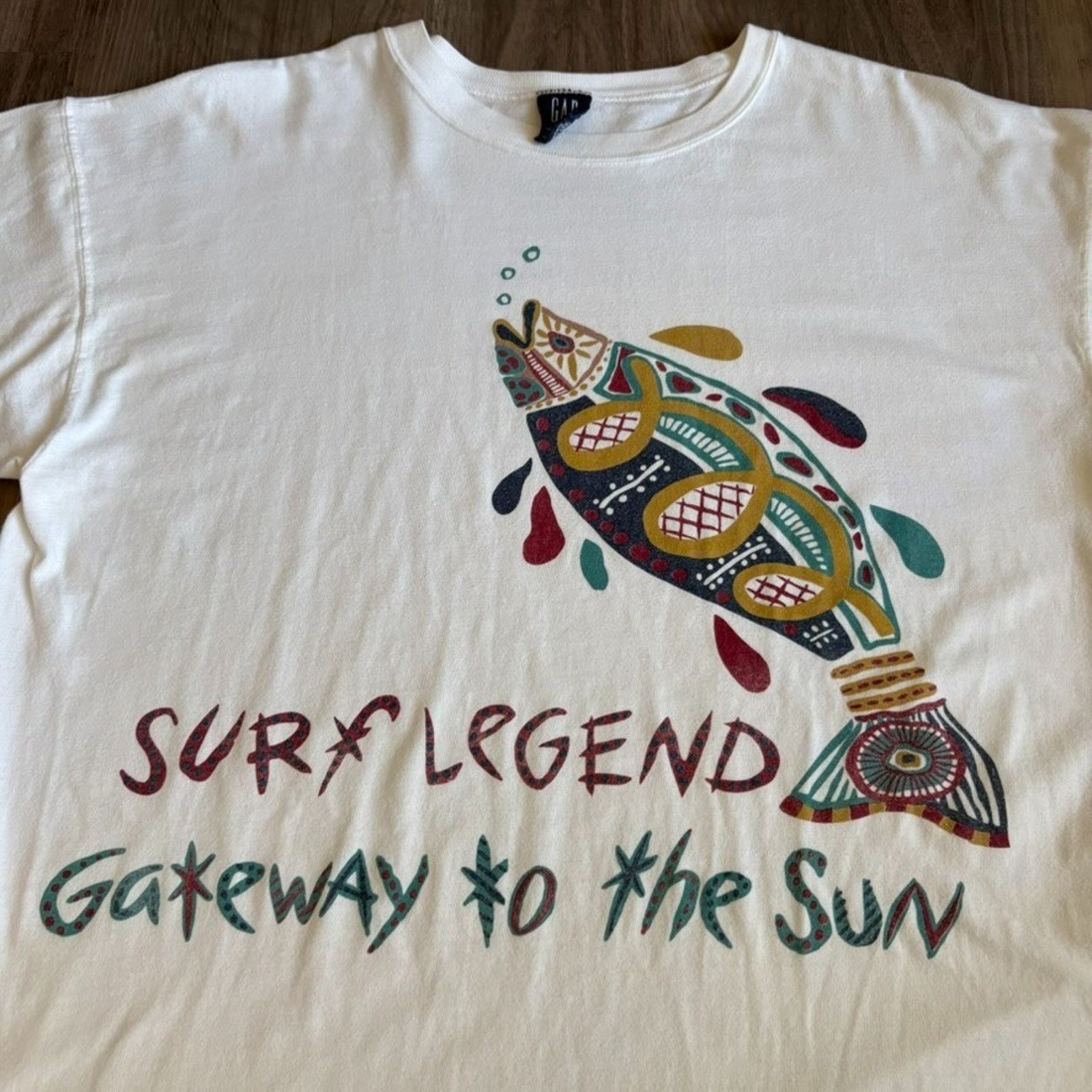 Gap × Vintage Vintage Gap Endless Lands T-Shirt Men's Size M Nature Size US M / EU 48-50 / 2 - 2 Thumbnail
