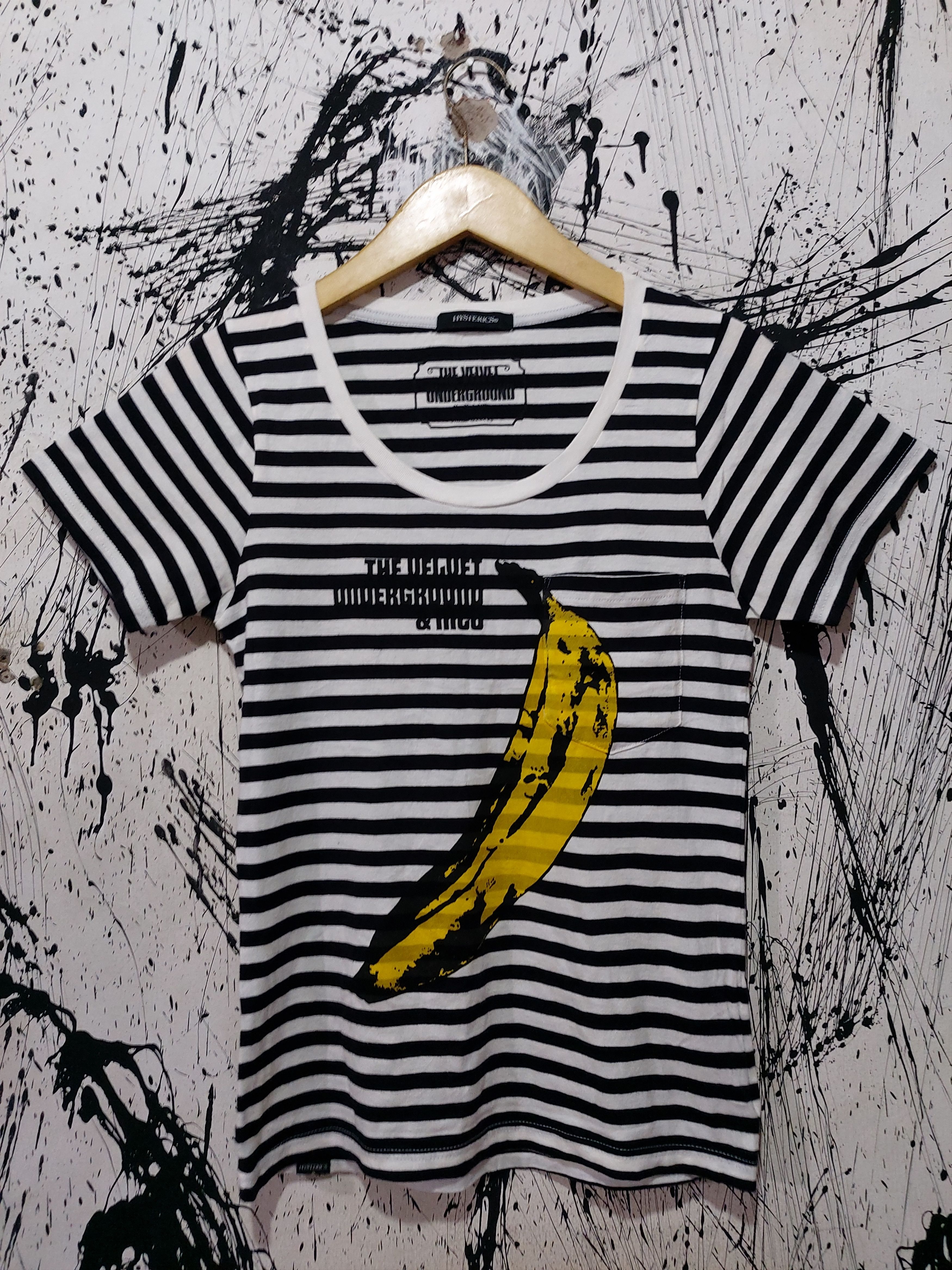 Andy Warhol × Hysteric Glamour HYSTERIC GLAMOUR X ANDY WARHOL STRIPE BANANA LOGO SHIRT Size US M / EU 48-50 / 2 - 1 Thumbnail