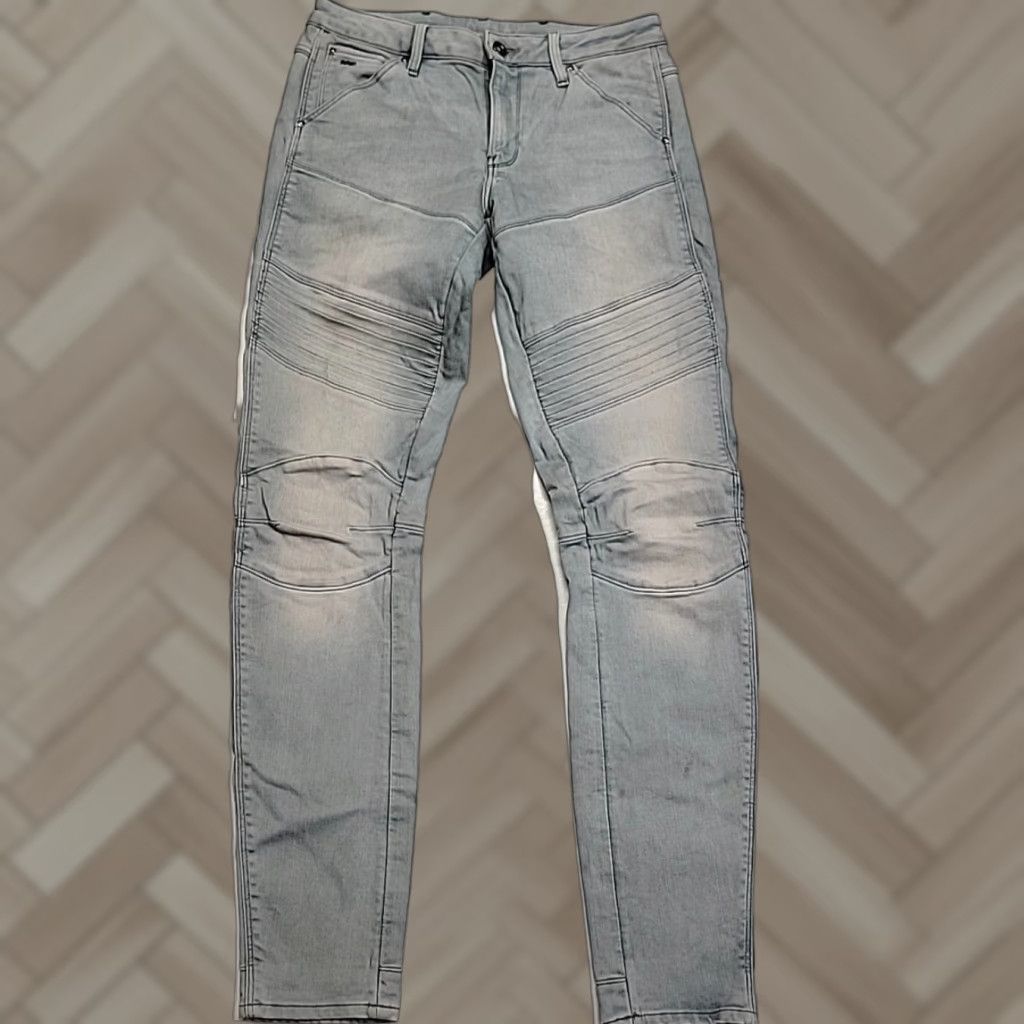 Vintage G-Star 5620 Slim Tapered Raw Denim Jeans Men’s 29x31 Gray Cotton 90s Nightlife