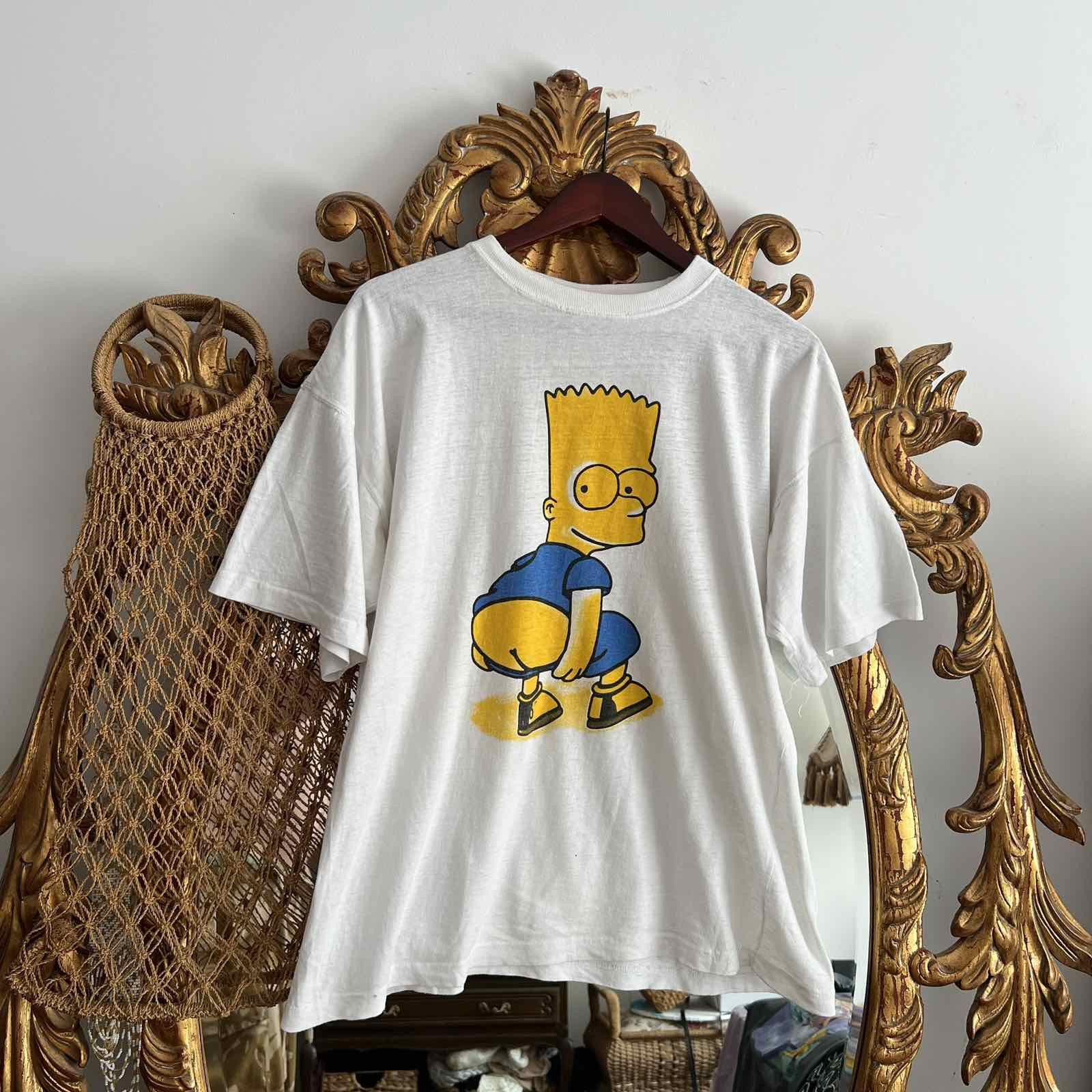 The Simpsons × Vintage Vintage 1998 Bart Simpsons Humor Sex Ass Graphic Tee Style Size US L / EU 52-54 / 3 - 1 Thumbnail