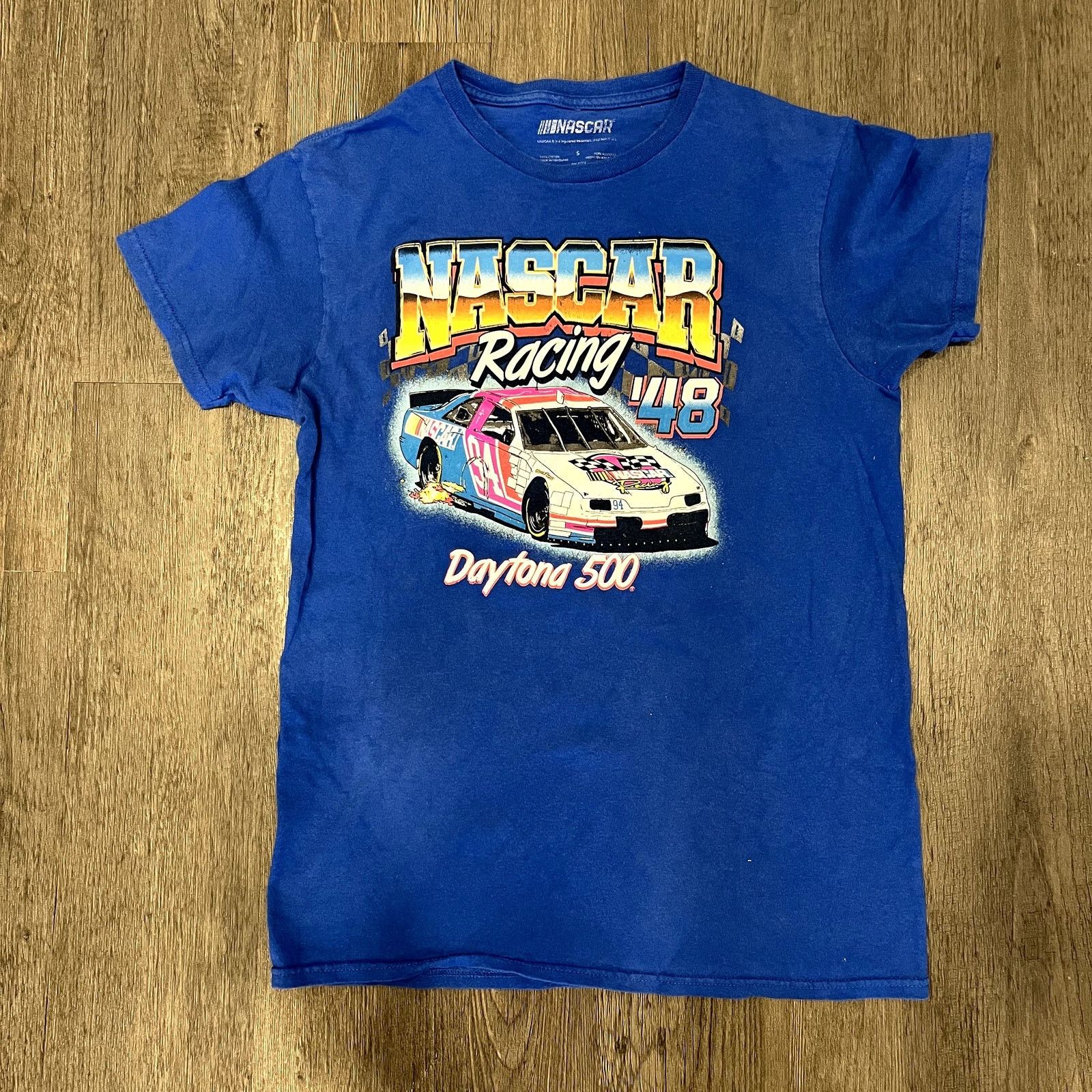NASCAR Daytona Racing T Shirt Blue Graphic NASCAR Style Motorsports Size US S / EU 44-46 / 1 - 1 Thumbnail