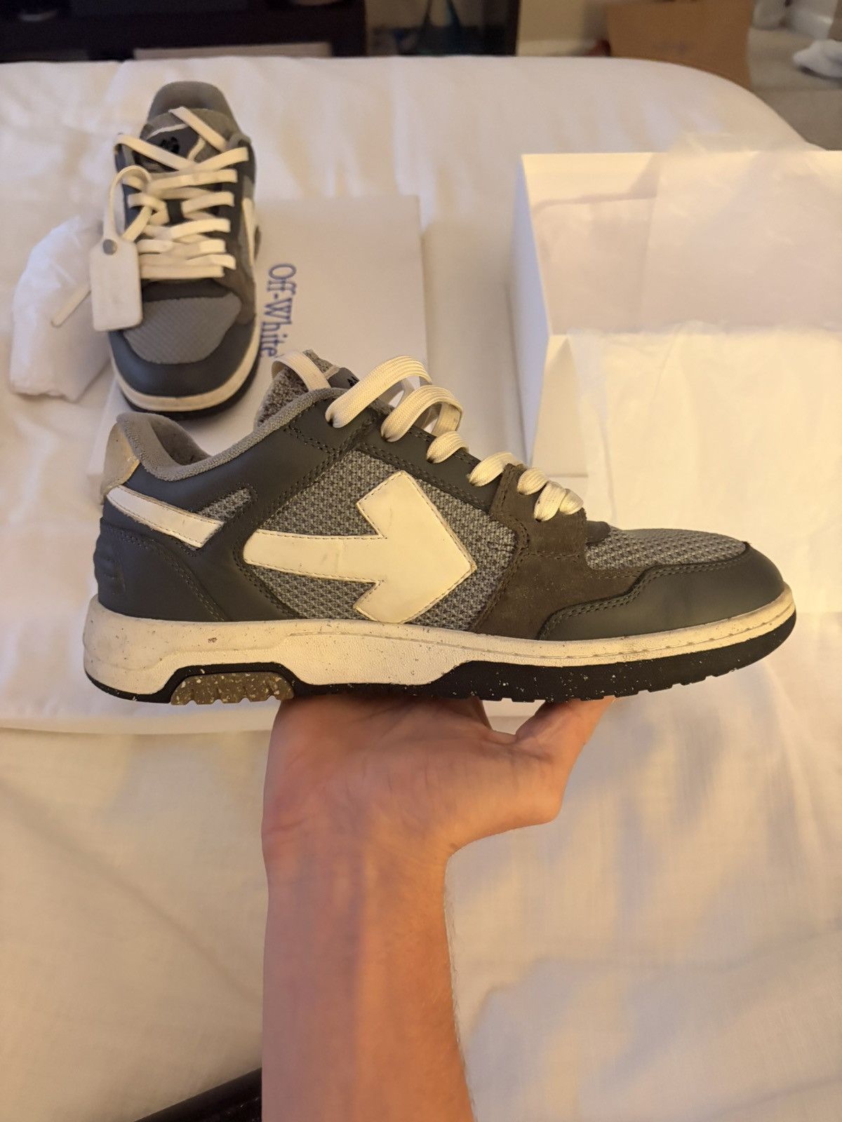 Off-White OFF WHITE OUT OF OFFICE SLIM/MESH Size US 11 / EU 44 - 5 Thumbnail