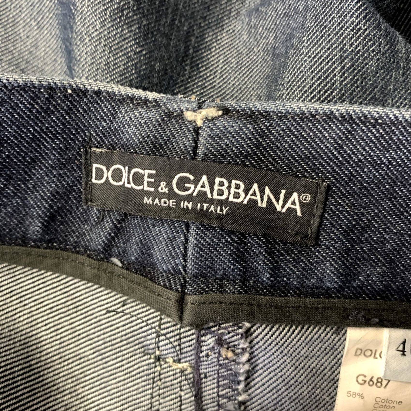 Dolce & Gabbana DOLCE & GABBANA Size 30 Navy Indigo Denim Slim Jeans Mens Size US 30 / EU 46 - 4 Thumbnail