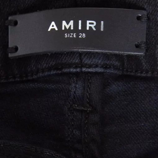 Amiri Amiri black denim patchwork pants Size US 28 / EU 44 - 4 Thumbnail