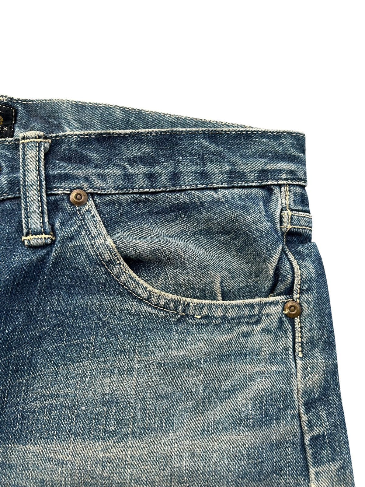 Kapital Vintage Lee Selvedge Japanese Brand Distressed Denim Jeans Size US 31 - 7 Thumbnail