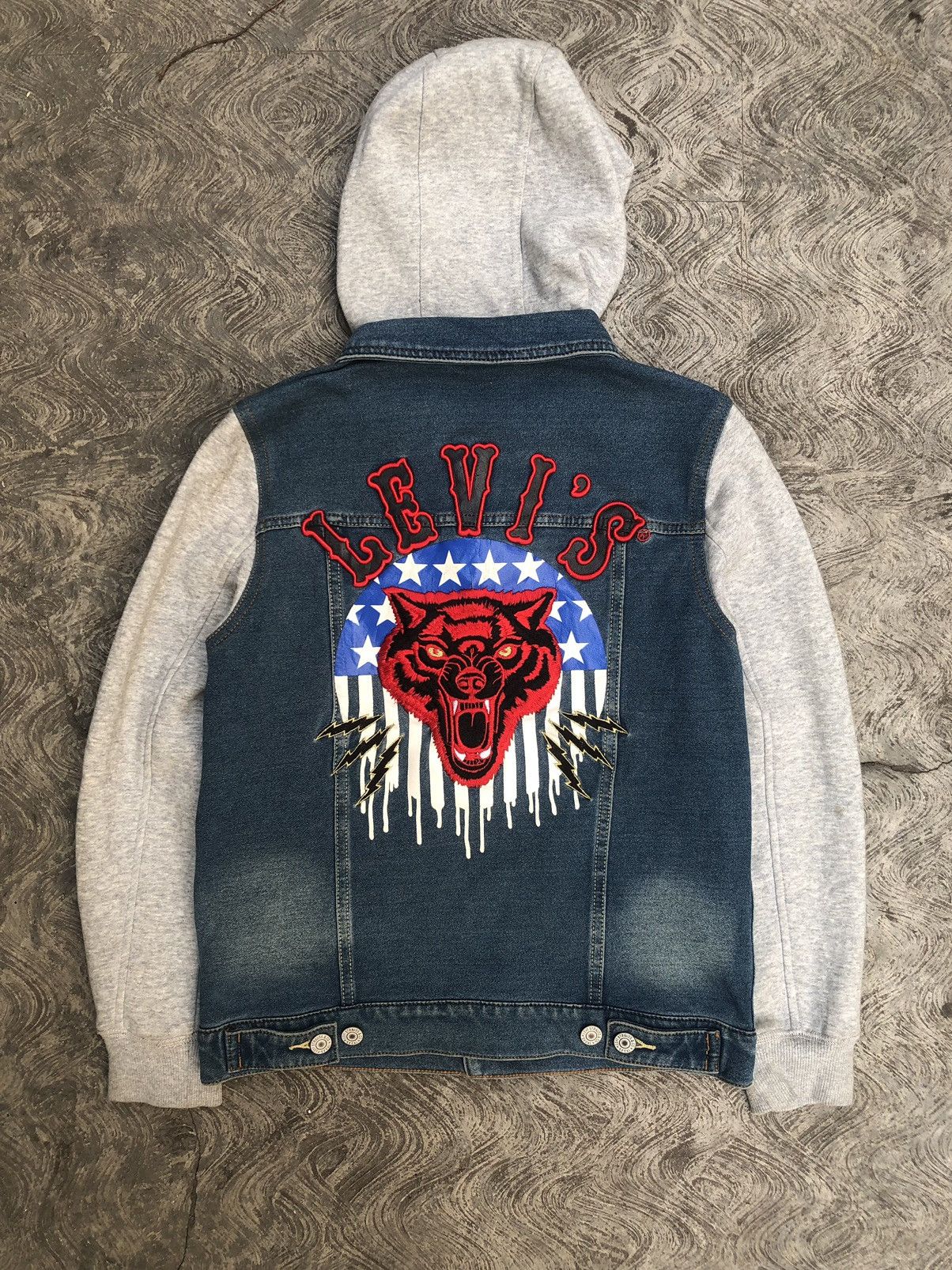 Levi's Levi’s Jeans Jacket Hoodie Patchwork Number Nine LGB Style Size US M / EU 48-50 / 2 - 1 Thumbnail