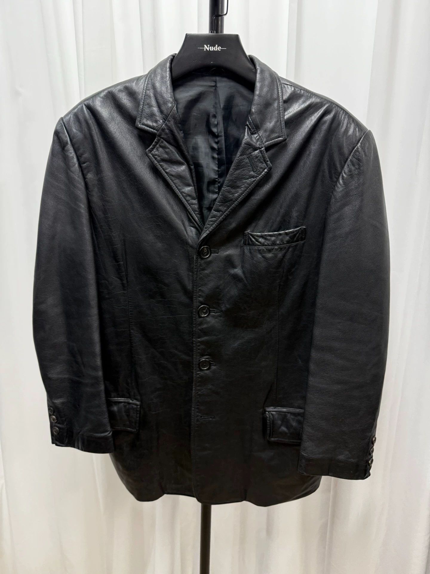 Yohji Yamamoto Yohji Yamamoto Blazer with Large Shoulder Pads Size US M / EU 48-50 / 2 - 6 Thumbnail
