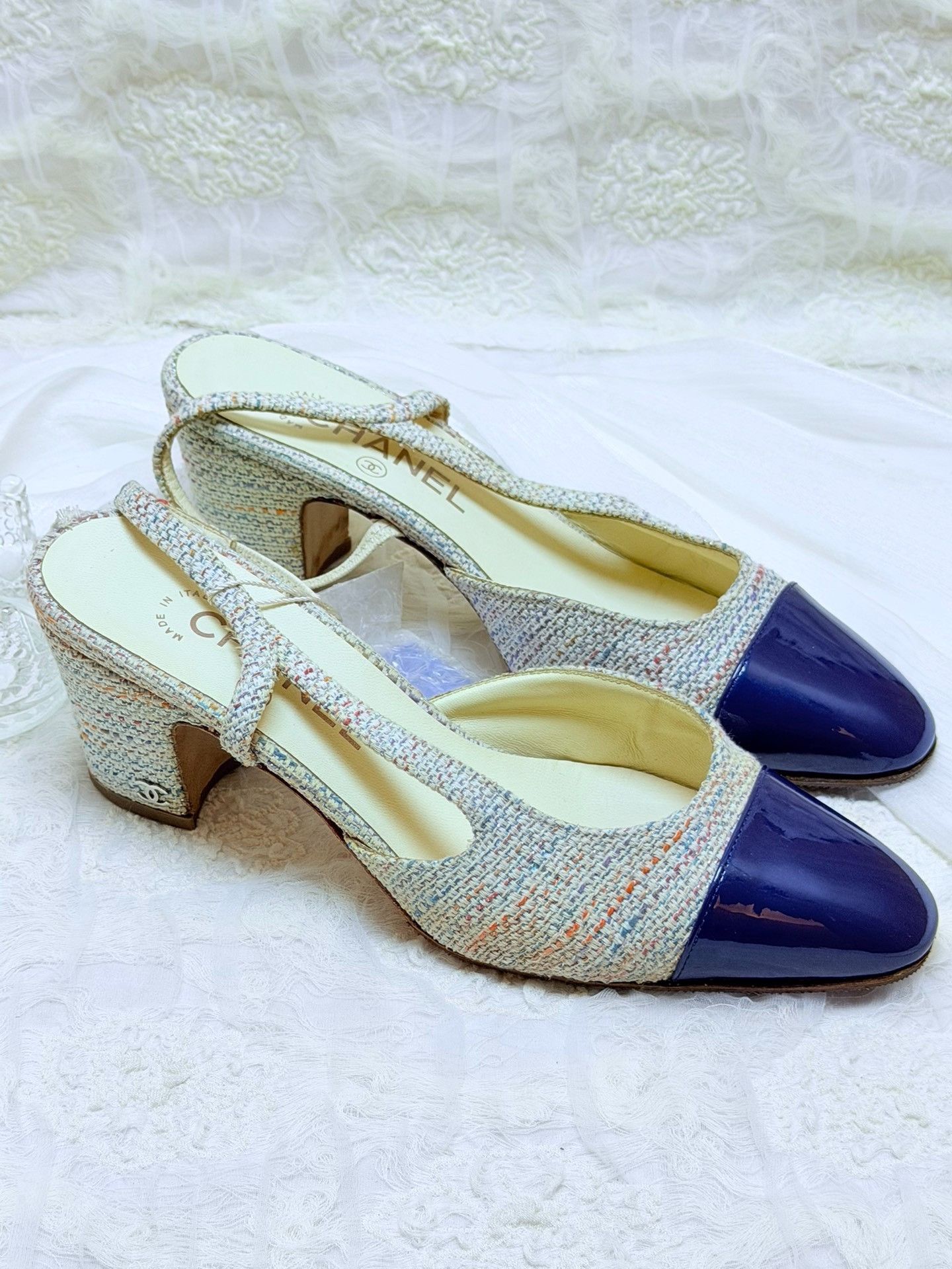 Chanel Chanel Knit Multi Sandals us_7-5 Women Size US 7.5 / IT 37.5 - 1 Thumbnail