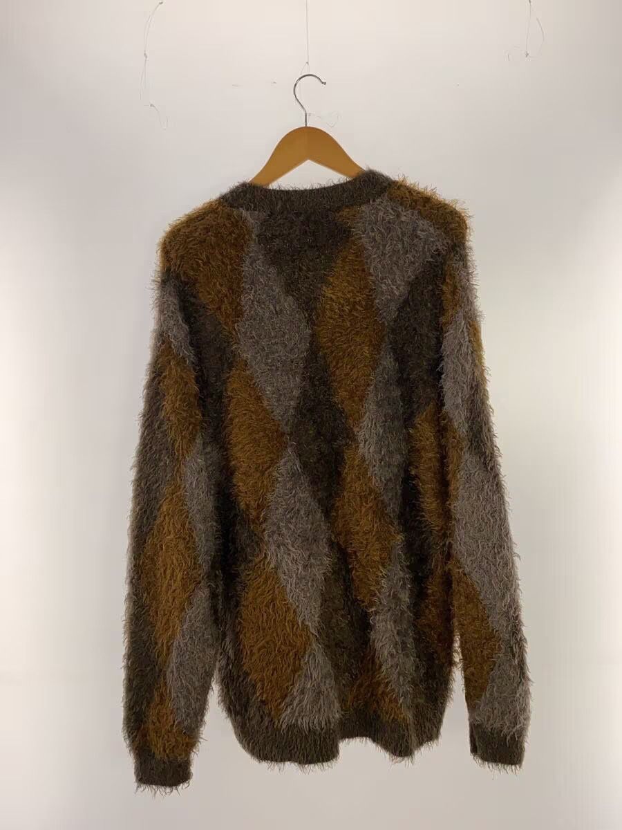 Number (N)ine Argyle Fluffy Knit Cardigan Size US L / EU 52-54 / 3 - 2 Thumbnail