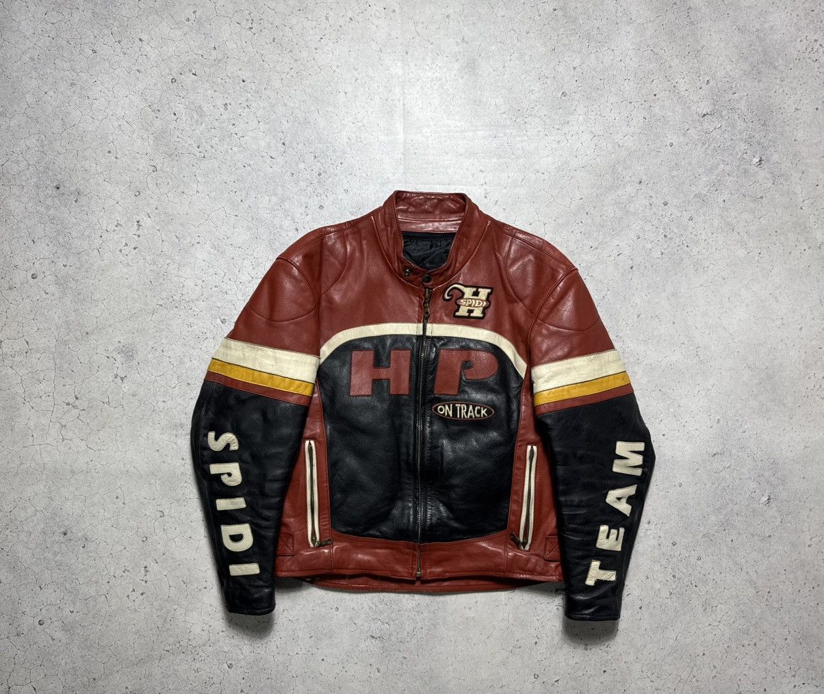 Vintage Spidi Team Moto Racing Leather Biker Jacket Size US L / EU 52-54 / 3 - 1 Thumbnail