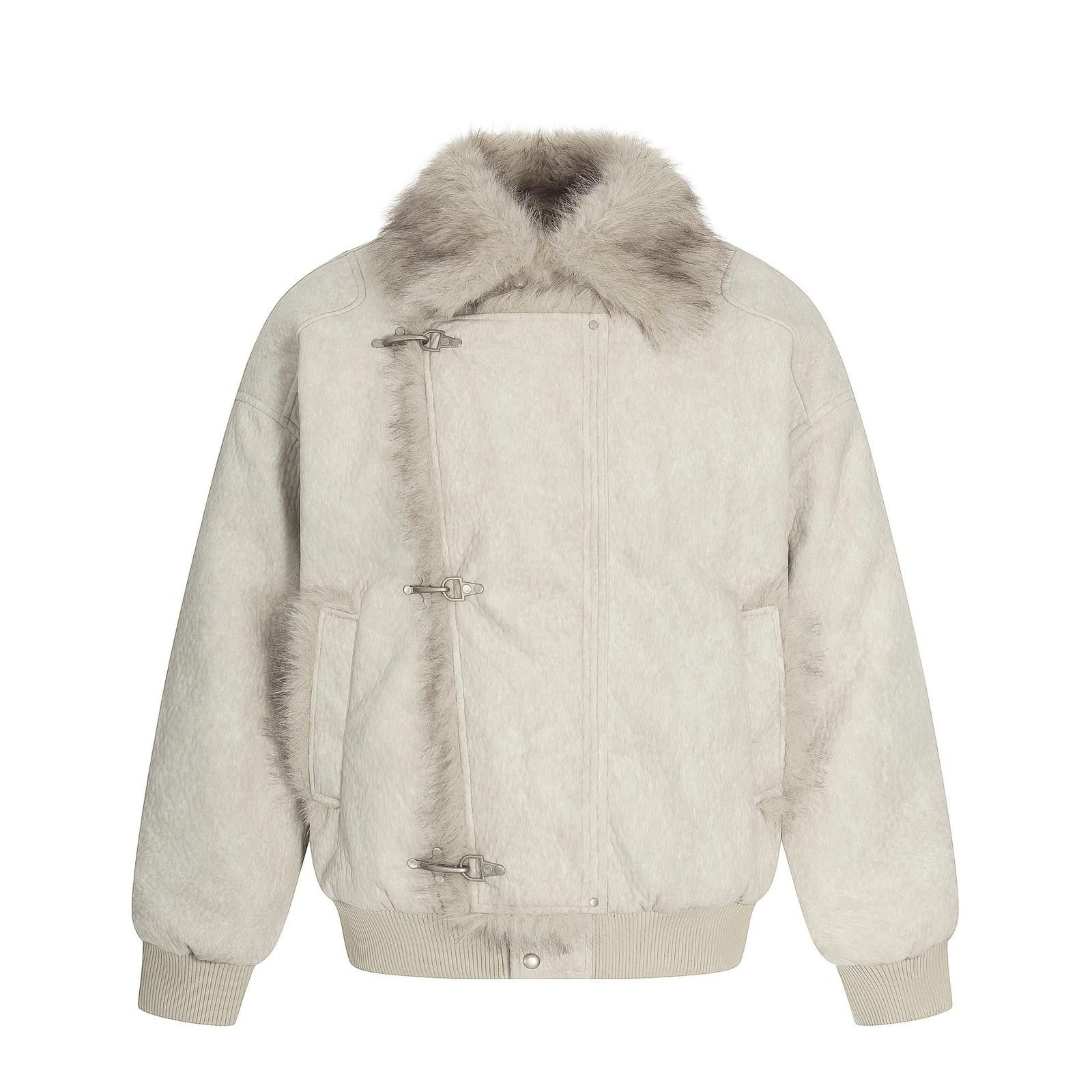 Japanese Brand Faux Shearling Bomber Jackets, Cozy Outerwear Size US M / EU 48-50 / 2 - 7 Thumbnail